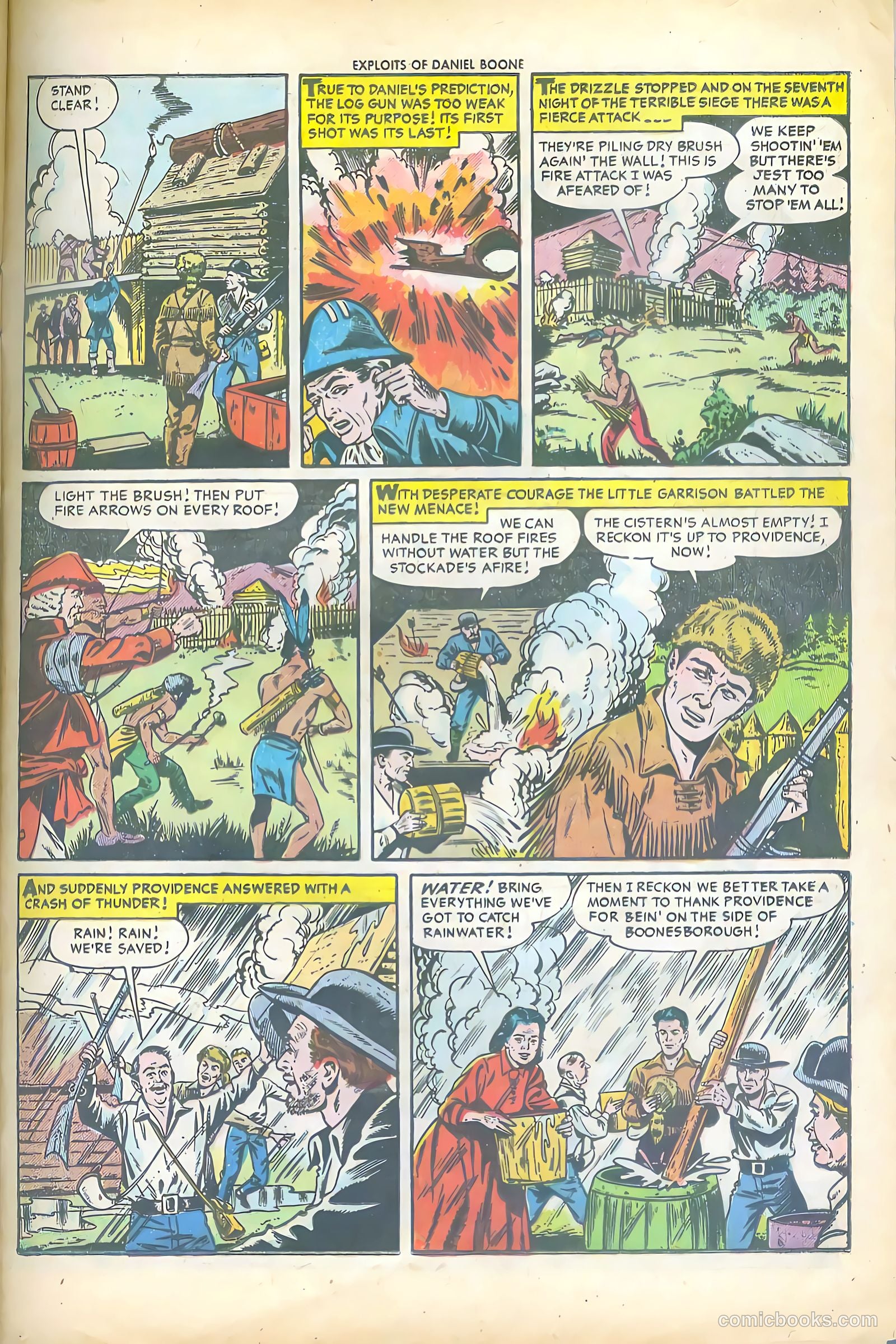 Exploits of Daniel Boone #1 (1955) — page 25 of 36