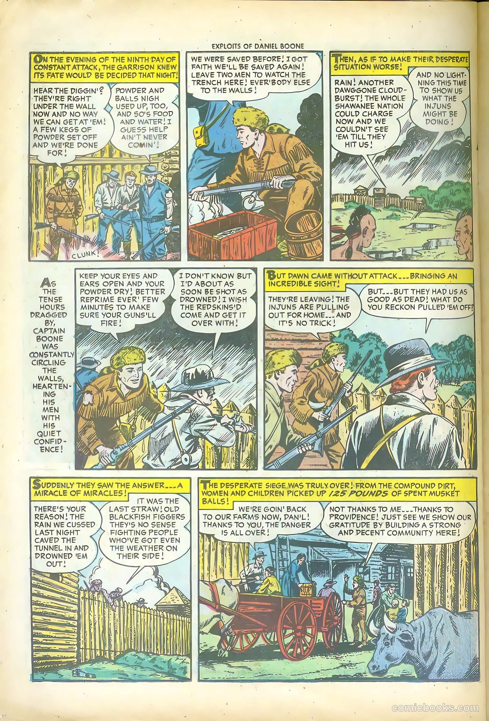 Exploits of Daniel Boone #1 (1955) — page 26 of 36