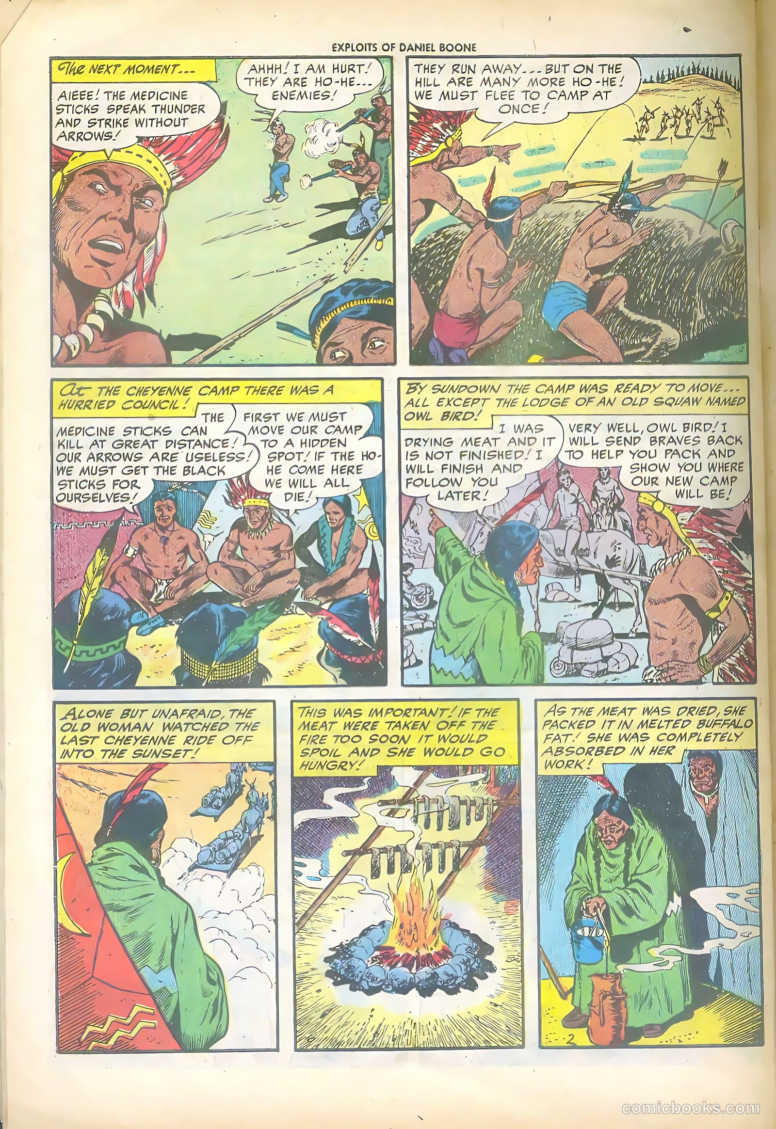 Exploits of Daniel Boone #1 (1955) — page 30 of 36