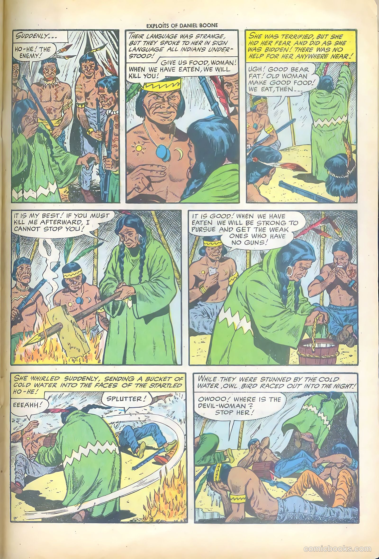 Exploits of Daniel Boone #1 (1955) — page 31 of 36