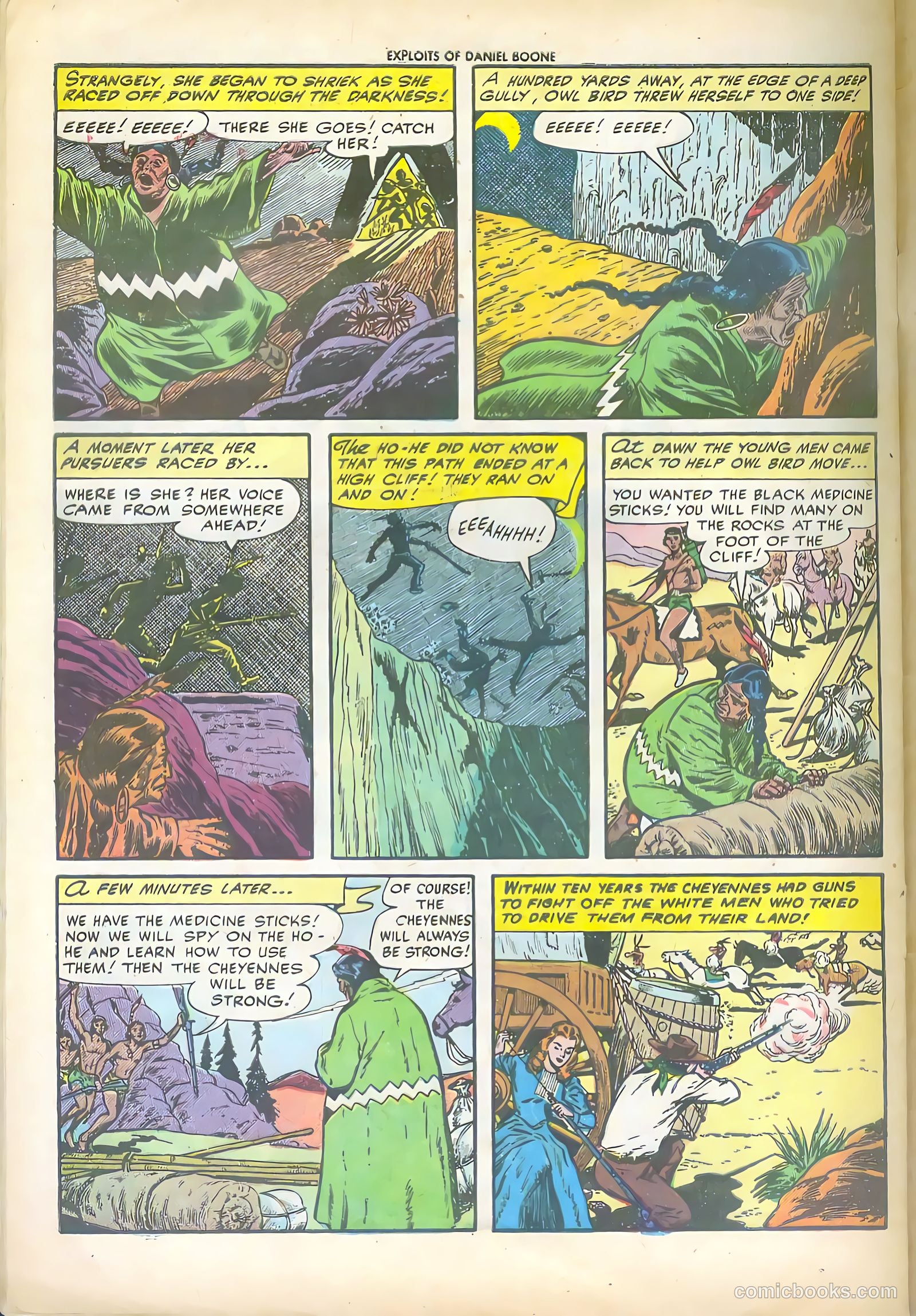 Exploits of Daniel Boone #1 (1955) — page 32 of 36
