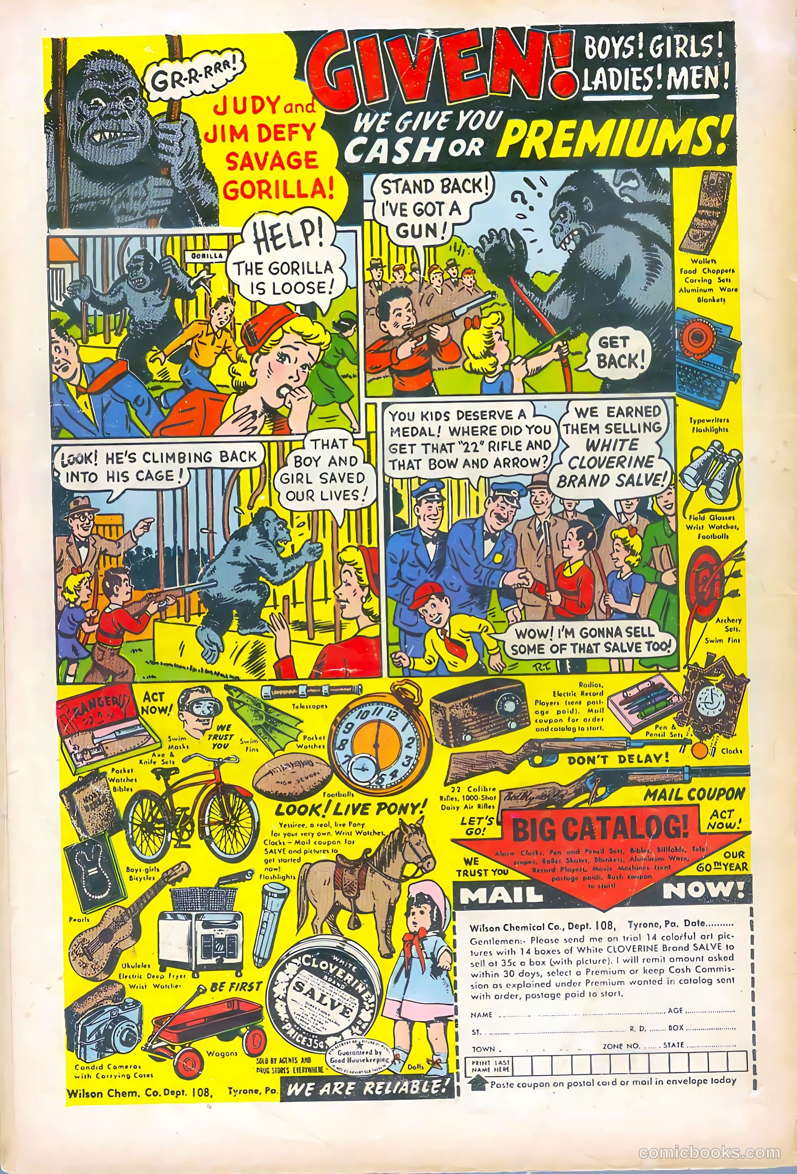 Exploits of Daniel Boone #1 (1955) — page 36 of 36