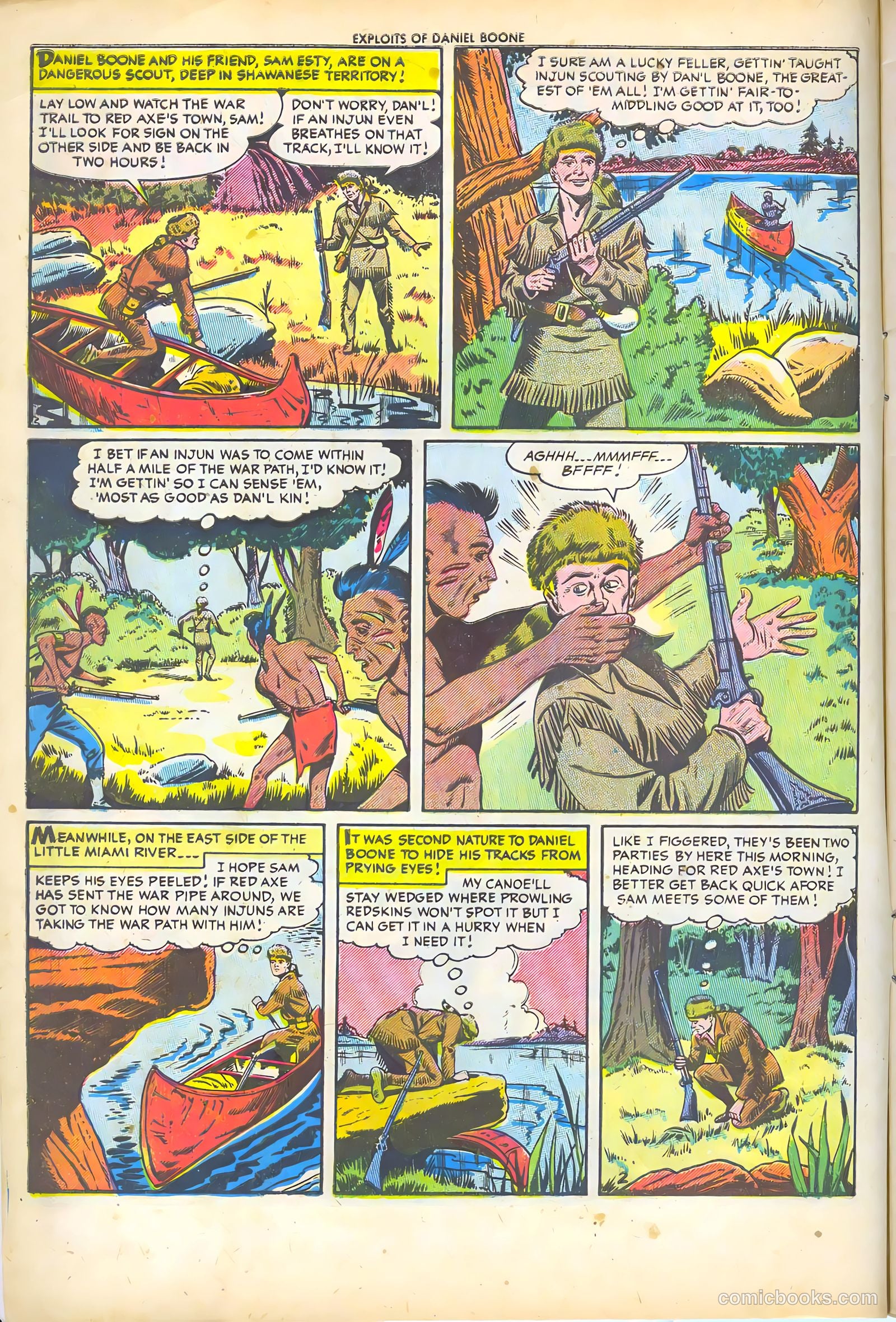 Exploits of Daniel Boone #2 (1956) — page 4 of 36