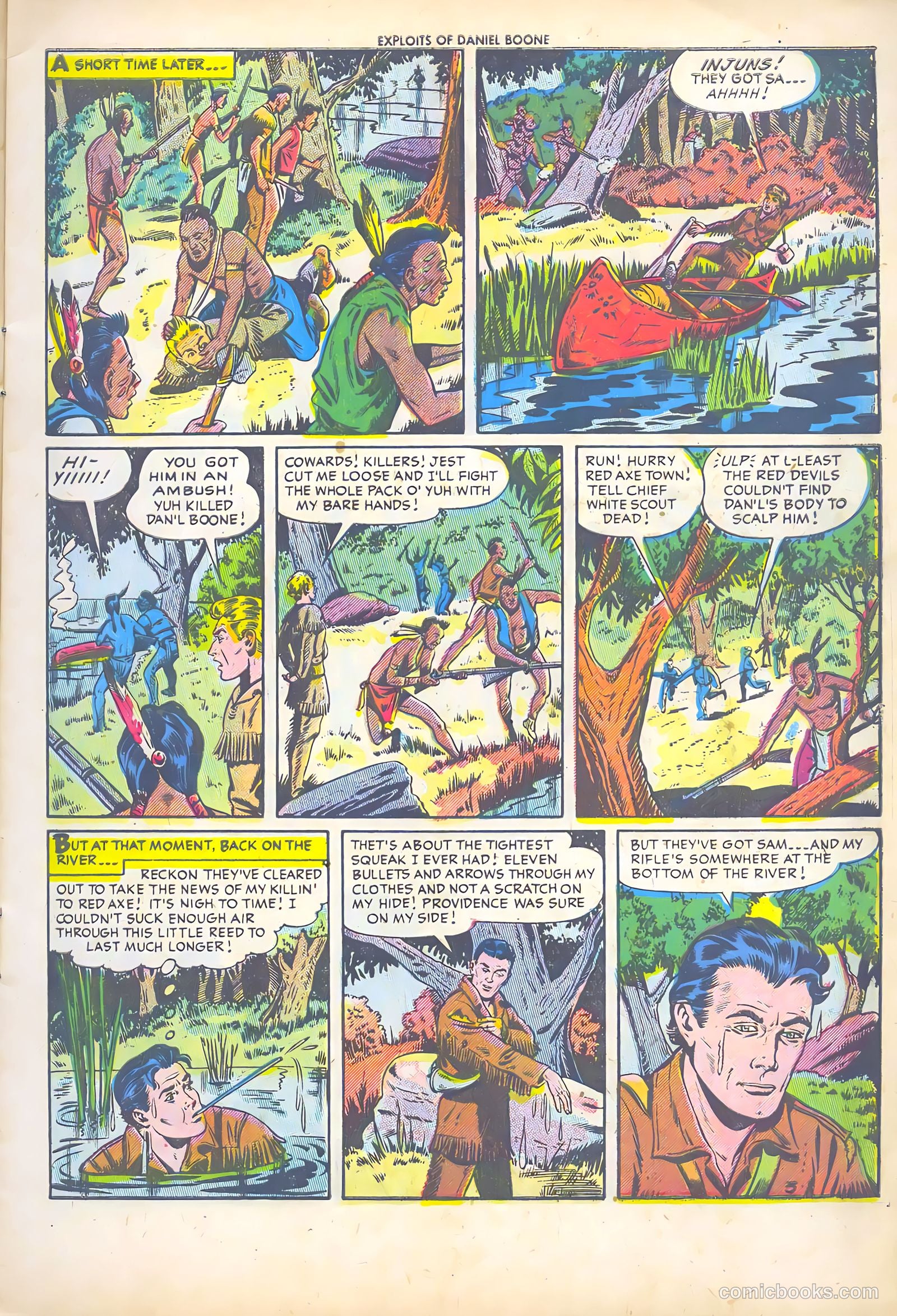 Exploits of Daniel Boone #2 (1956) — page 5 of 36