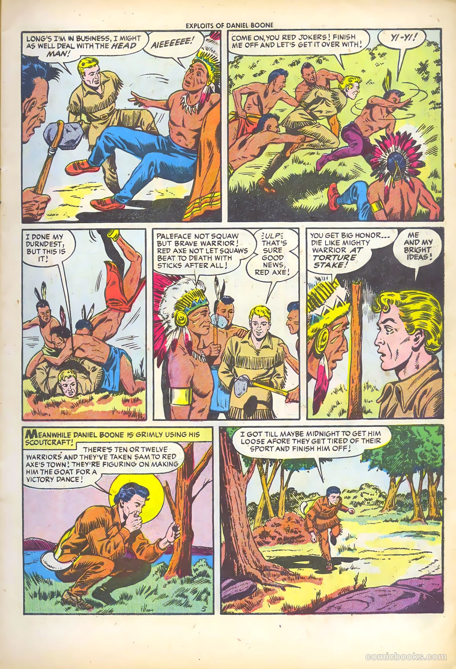 Exploits of Daniel Boone #2 (1956) — page 7 of 36