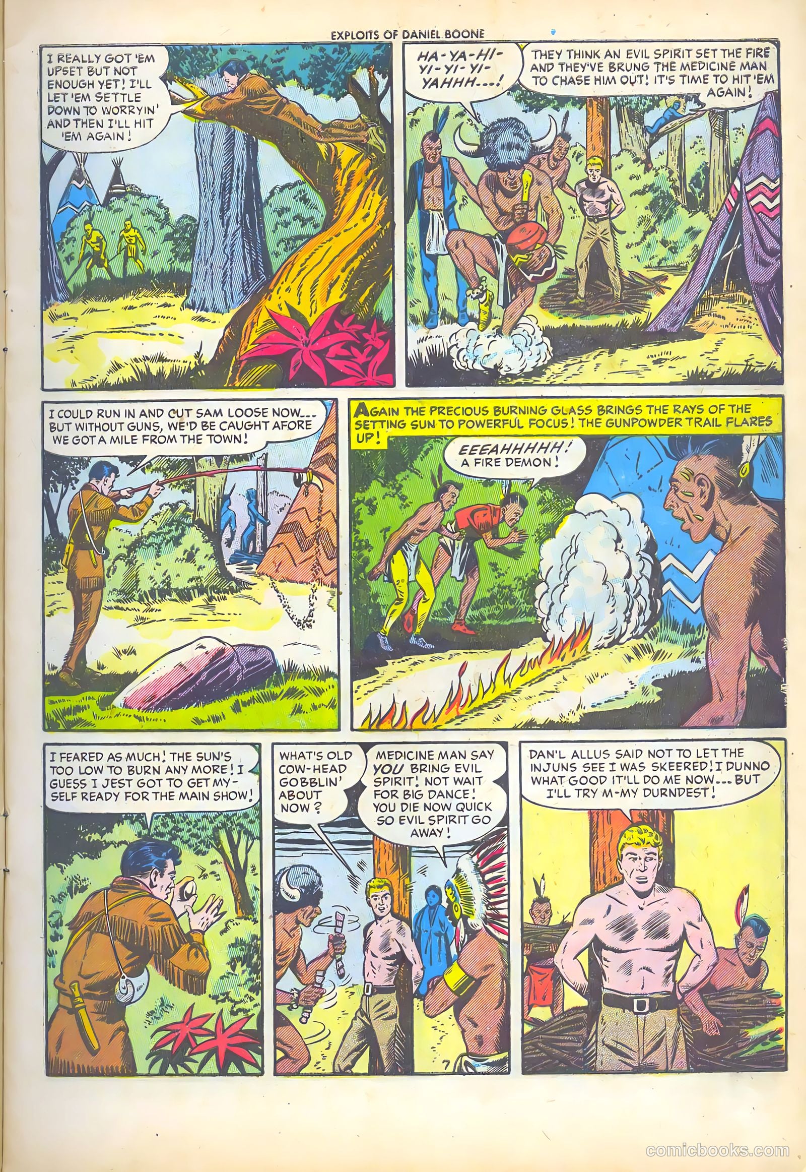 Exploits of Daniel Boone #2 (1956) — page 9 of 36
