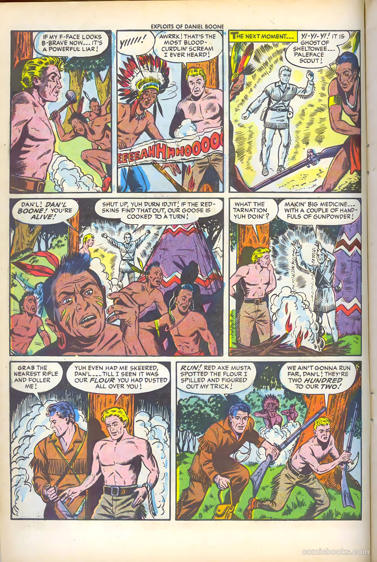 Exploits of Daniel Boone #2 (1956) — page 10 of 36