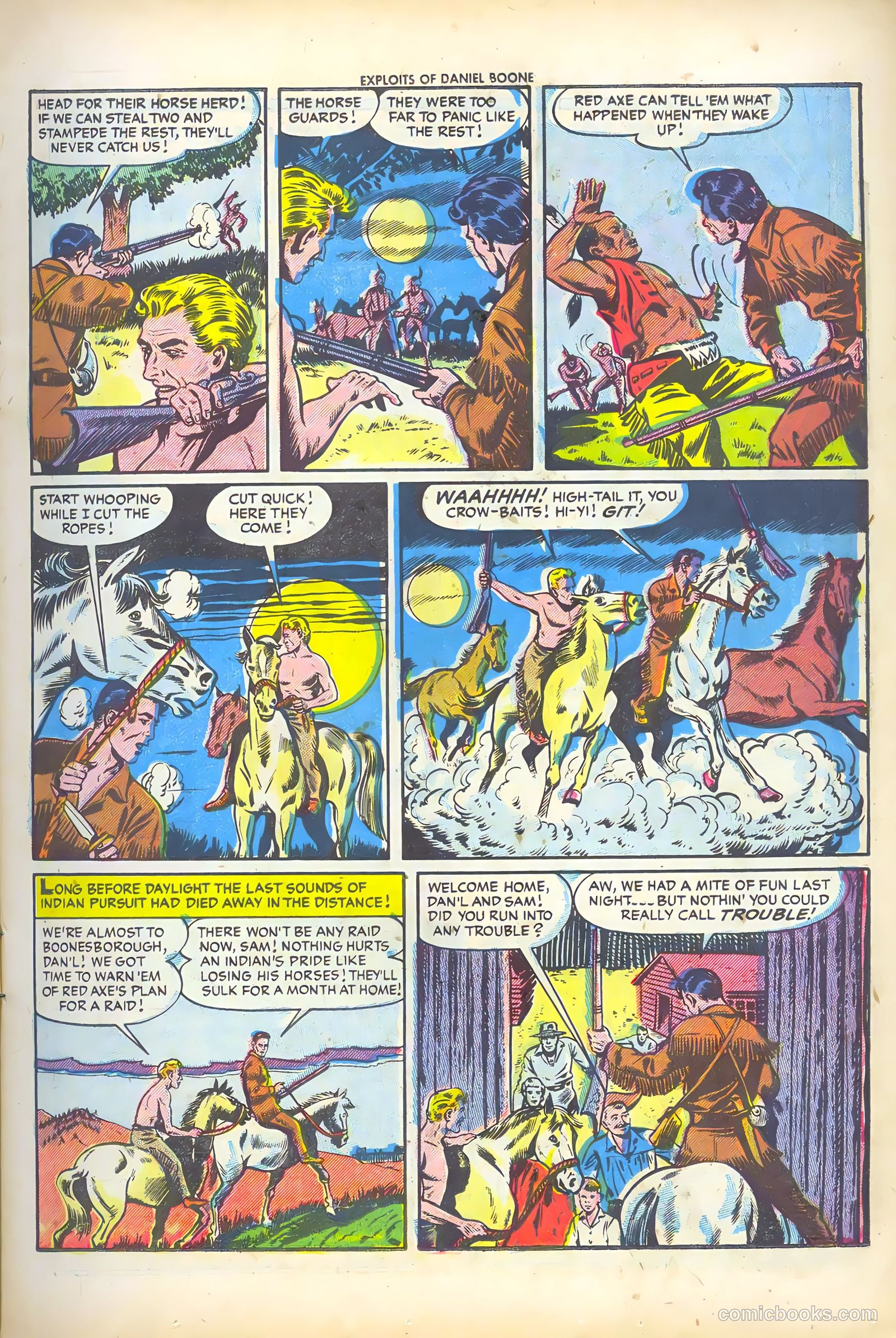 Exploits of Daniel Boone #2 (1956) — page 11 of 36