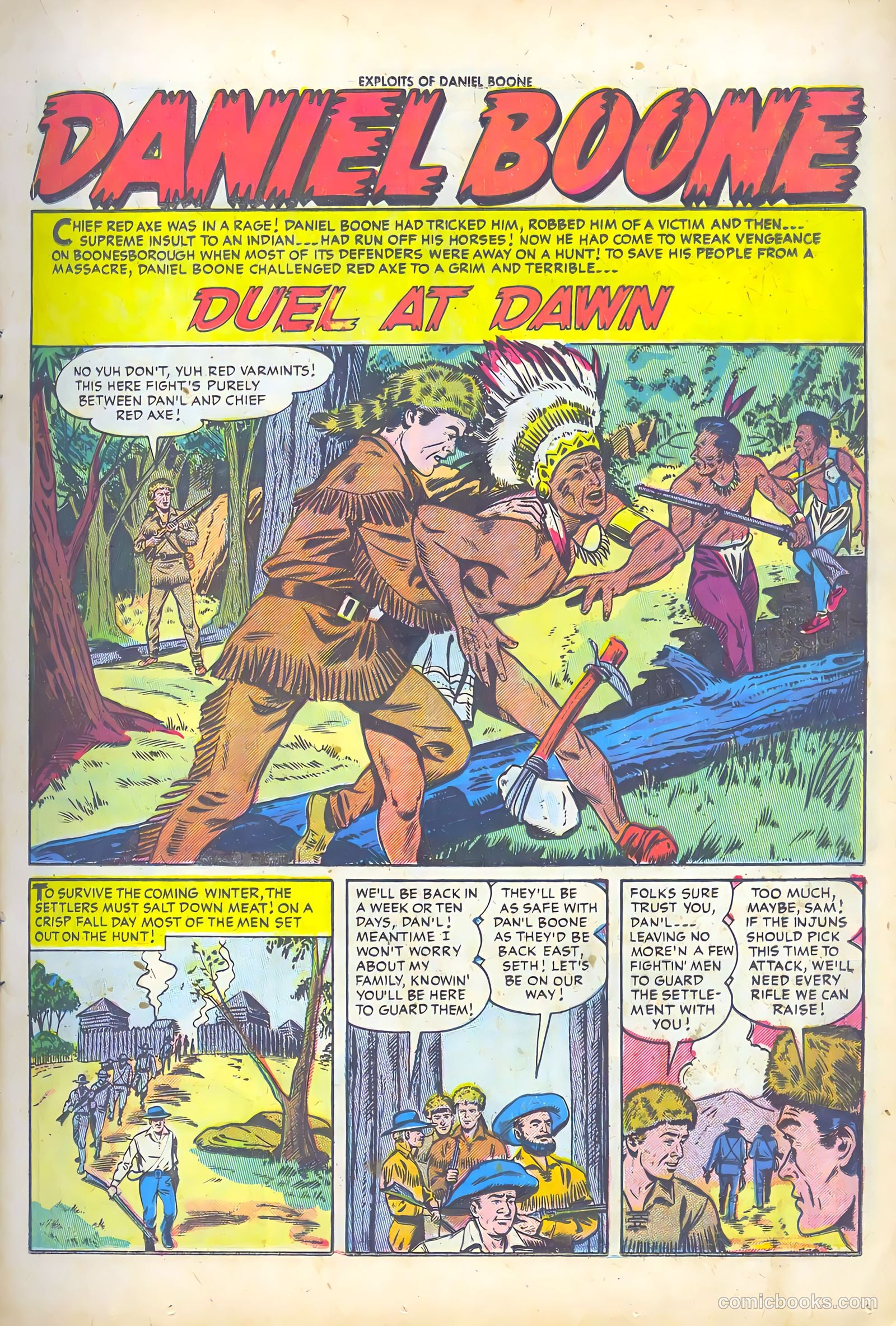 Exploits of Daniel Boone #2 (1956) — page 13 of 36