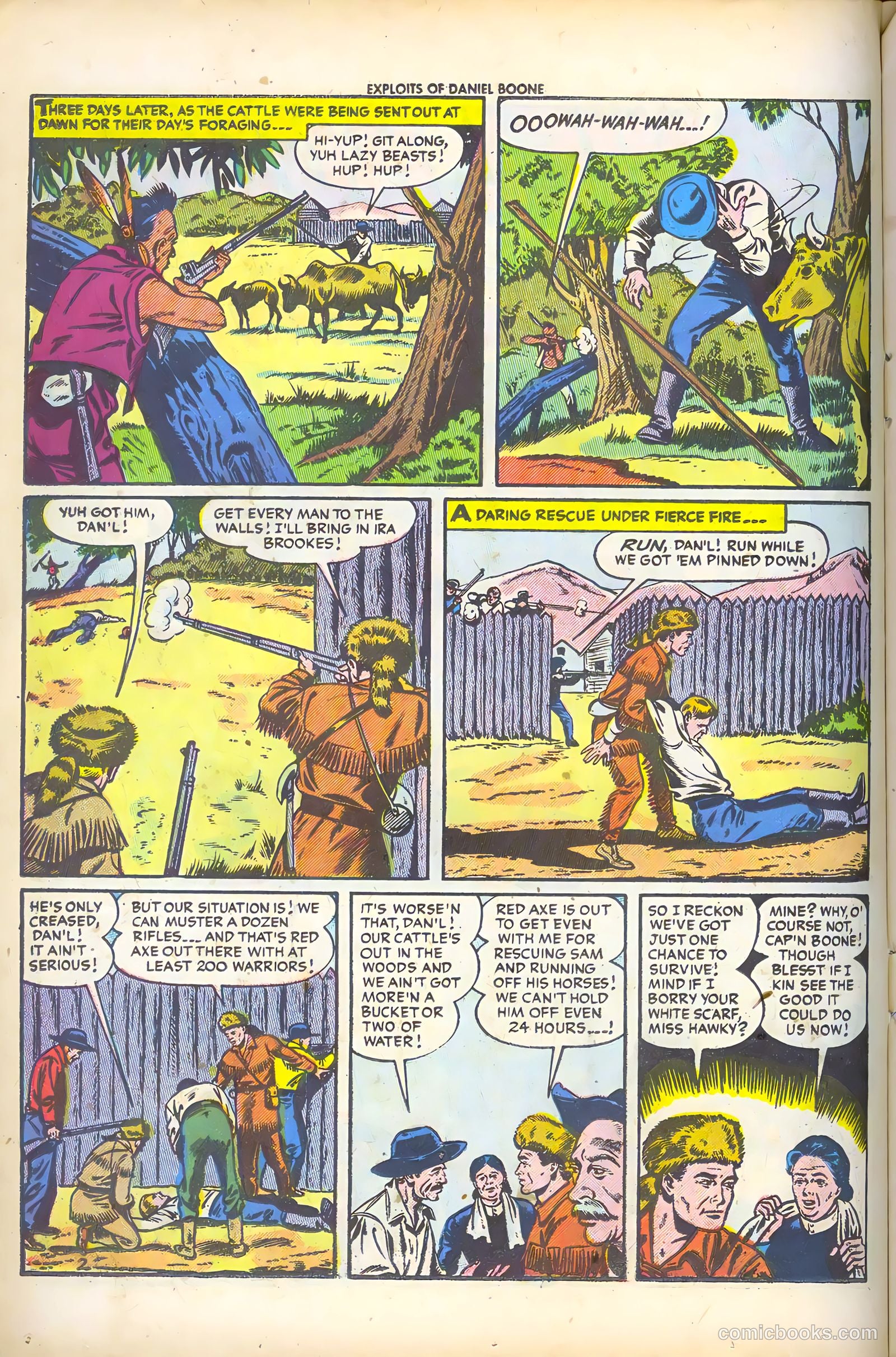 Exploits of Daniel Boone #2 (1956) — page 14 of 36