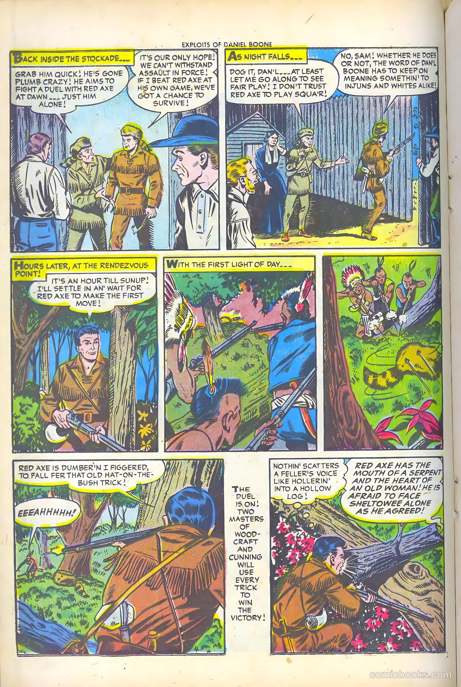 Exploits of Daniel Boone #2 (1956) — page 16 of 36