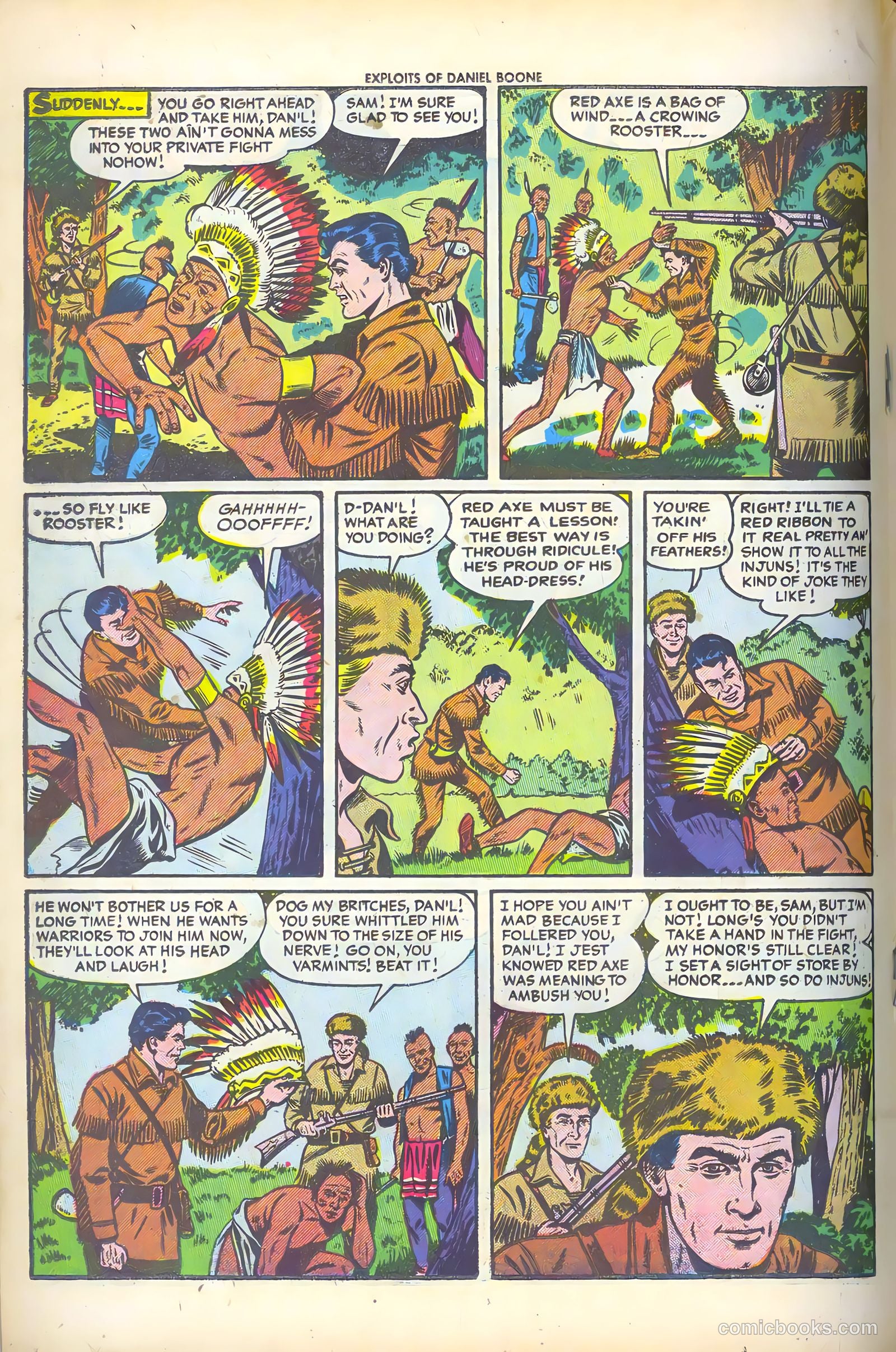 Exploits of Daniel Boone #2 (1956) — page 18 of 36