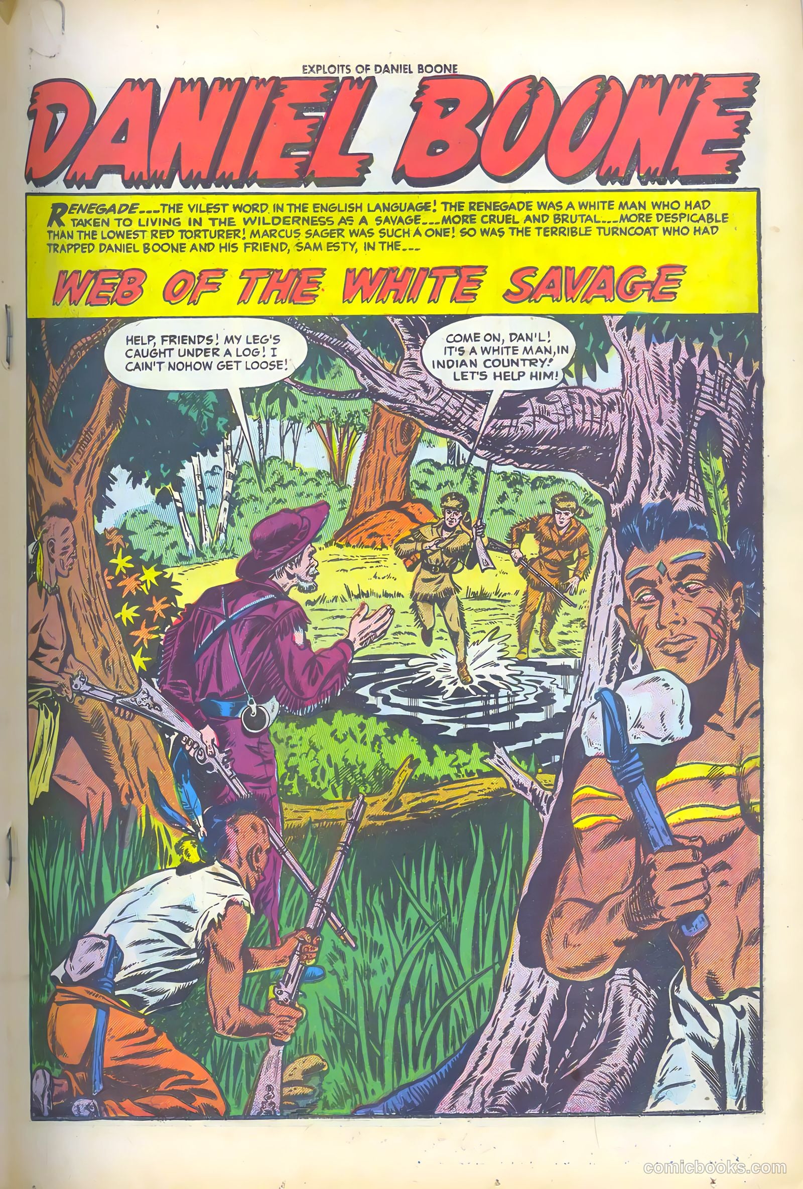Exploits of Daniel Boone #2 (1956) — page 19 of 36