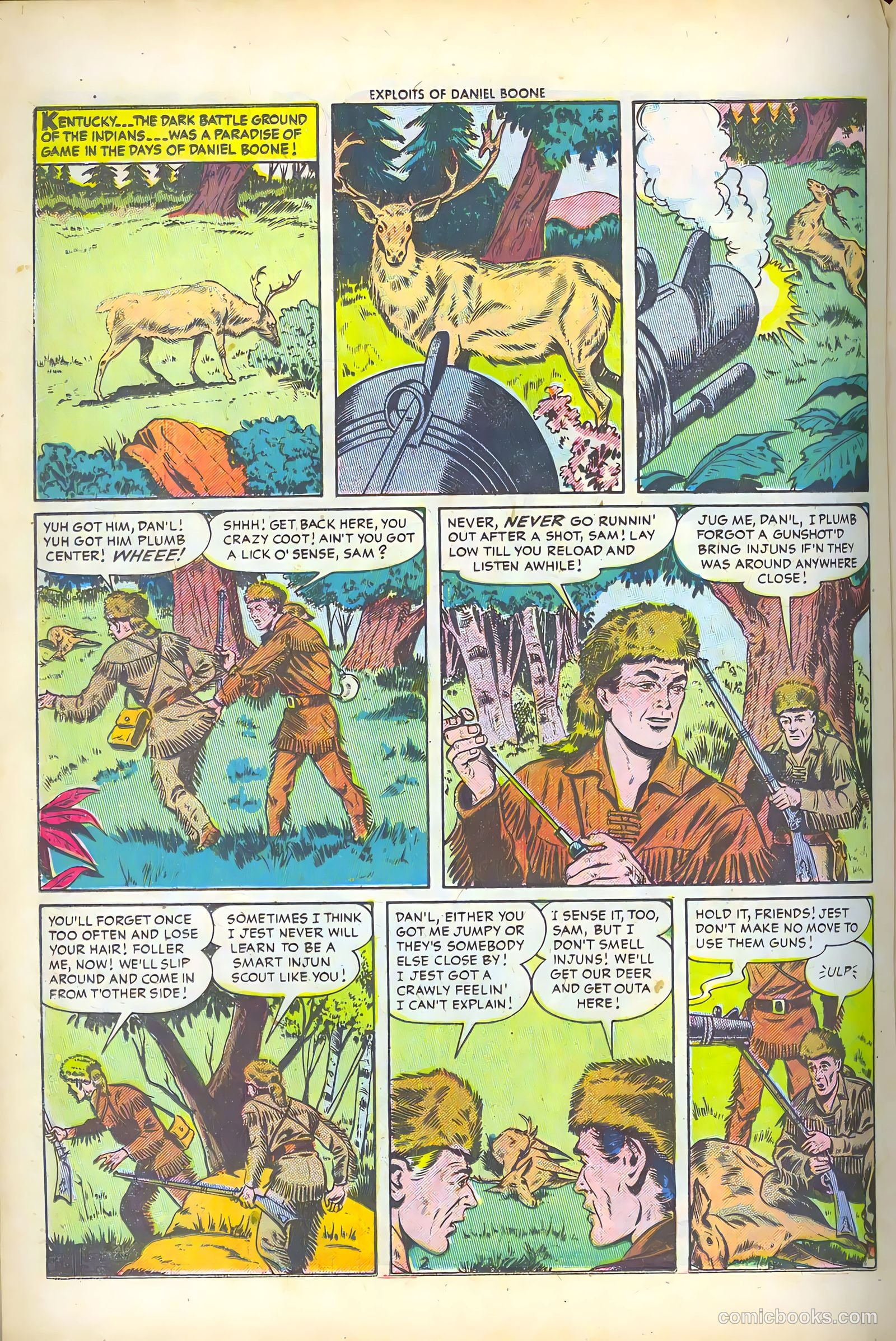 Exploits of Daniel Boone #2 (1956) — page 20 of 36