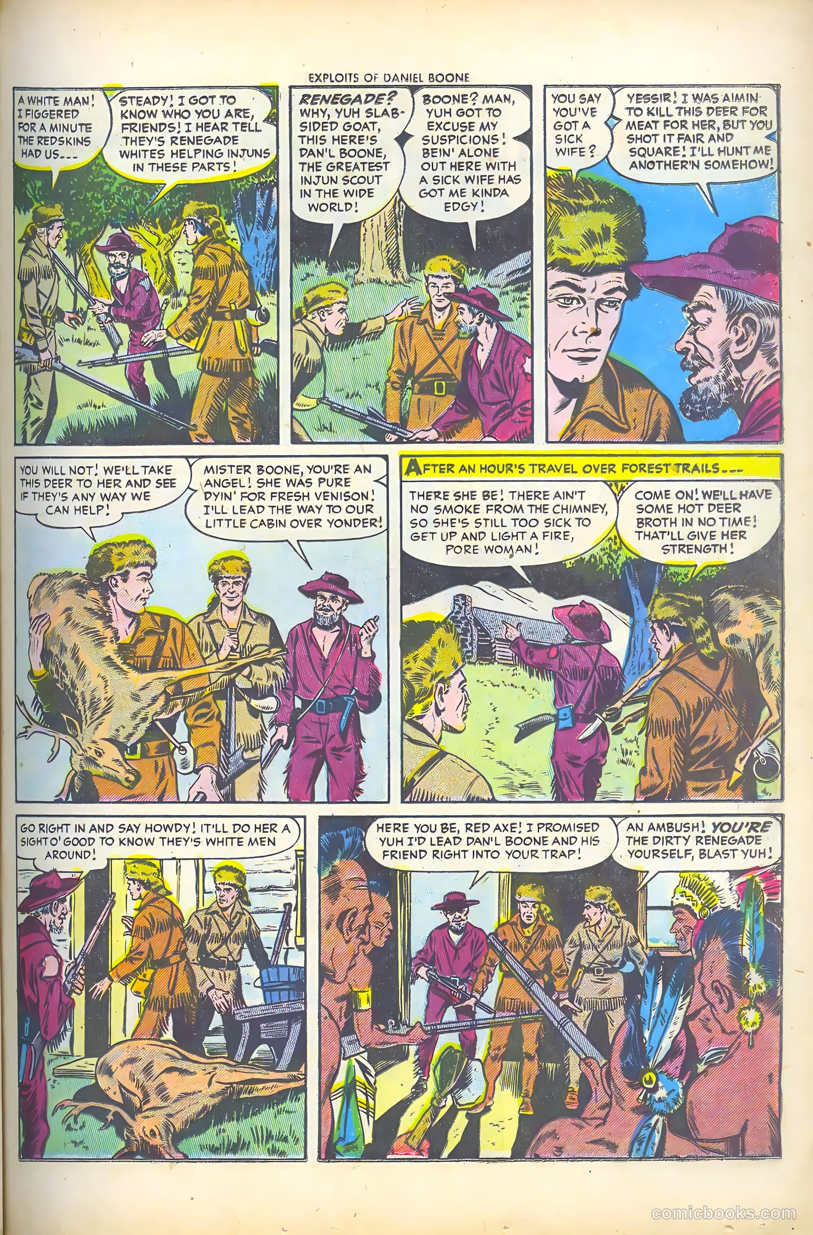 Exploits of Daniel Boone #2 (1956) — page 21 of 36