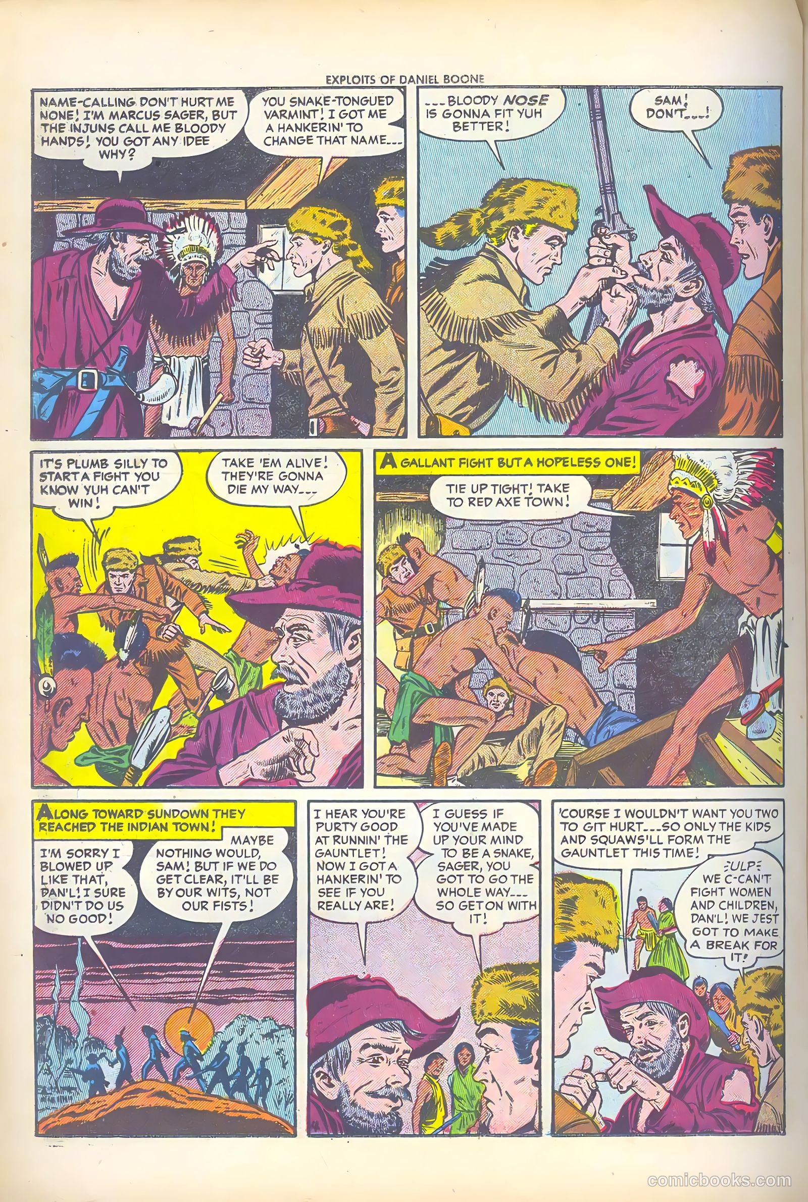 Exploits of Daniel Boone #2 (1956) — page 22 of 36