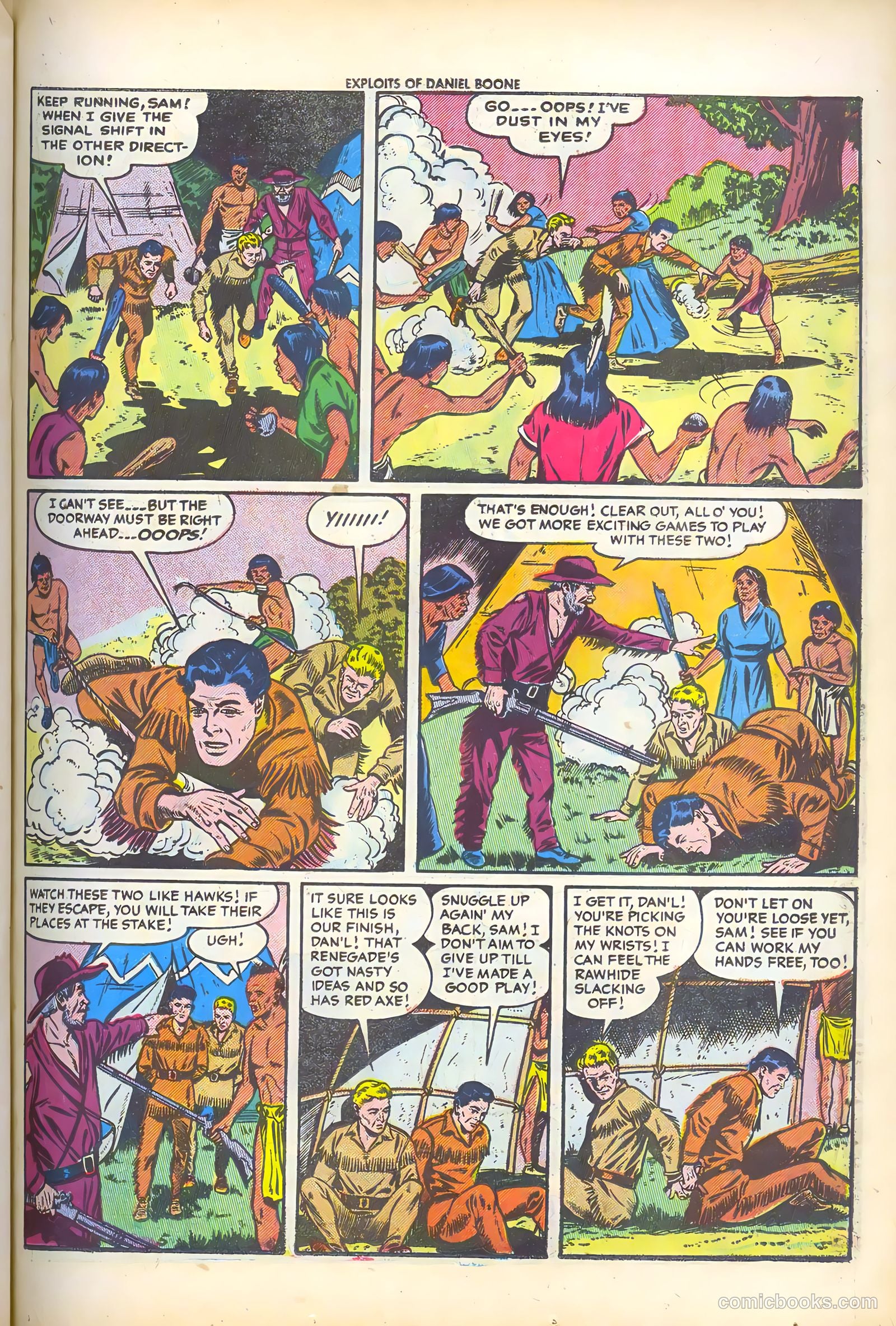 Exploits of Daniel Boone #2 (1956) — page 23 of 36