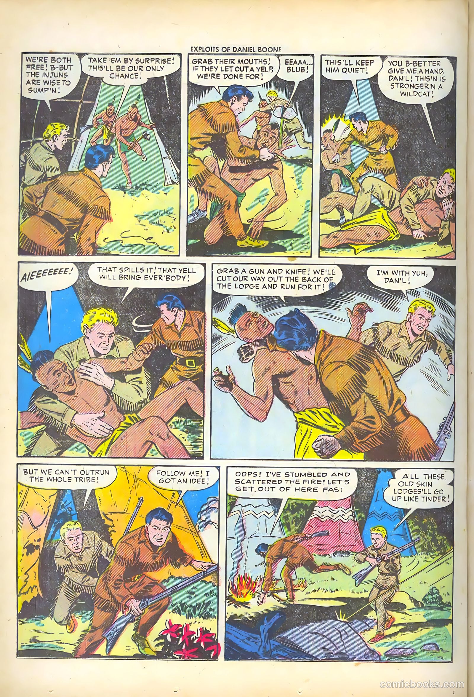 Exploits of Daniel Boone #2 (1956) — page 24 of 36
