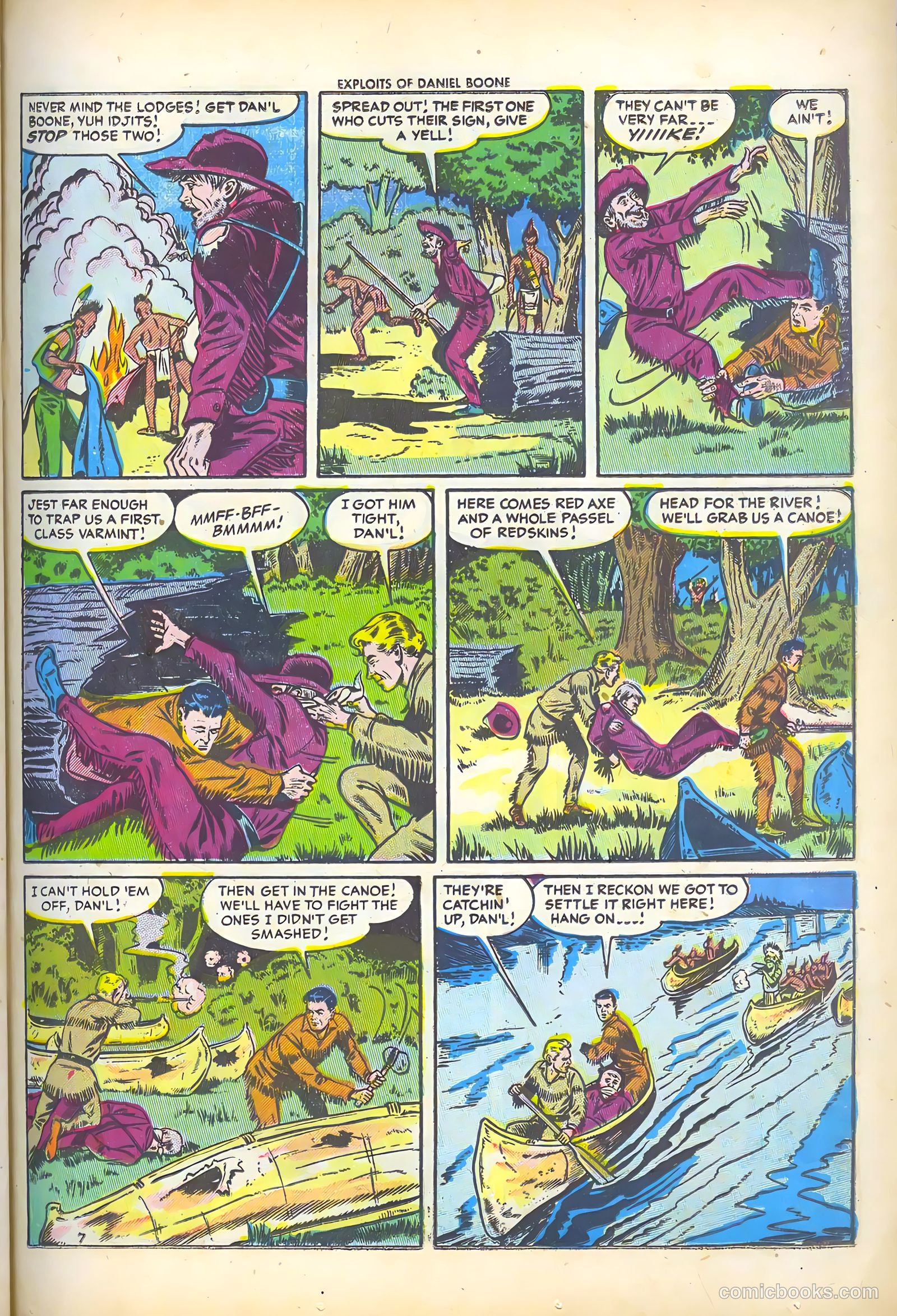 Exploits of Daniel Boone #2 (1956) — page 25 of 36