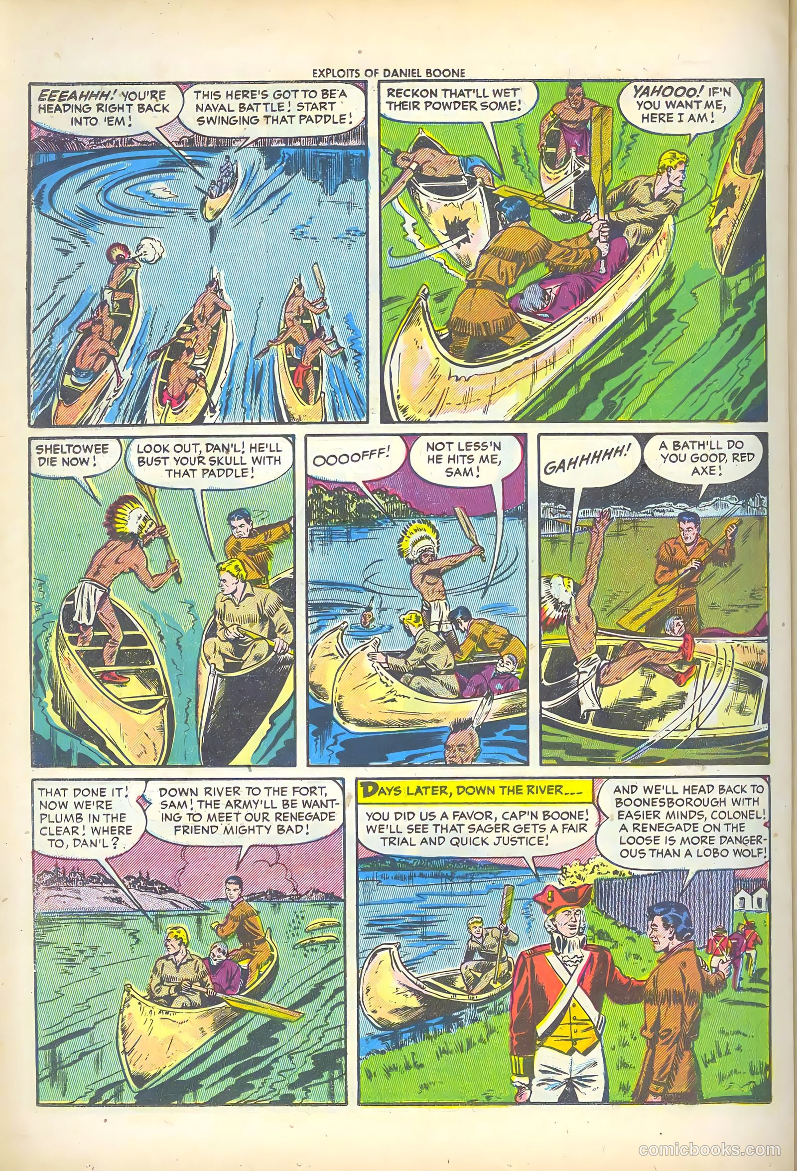 Exploits of Daniel Boone #2 (1956) — page 26 of 36