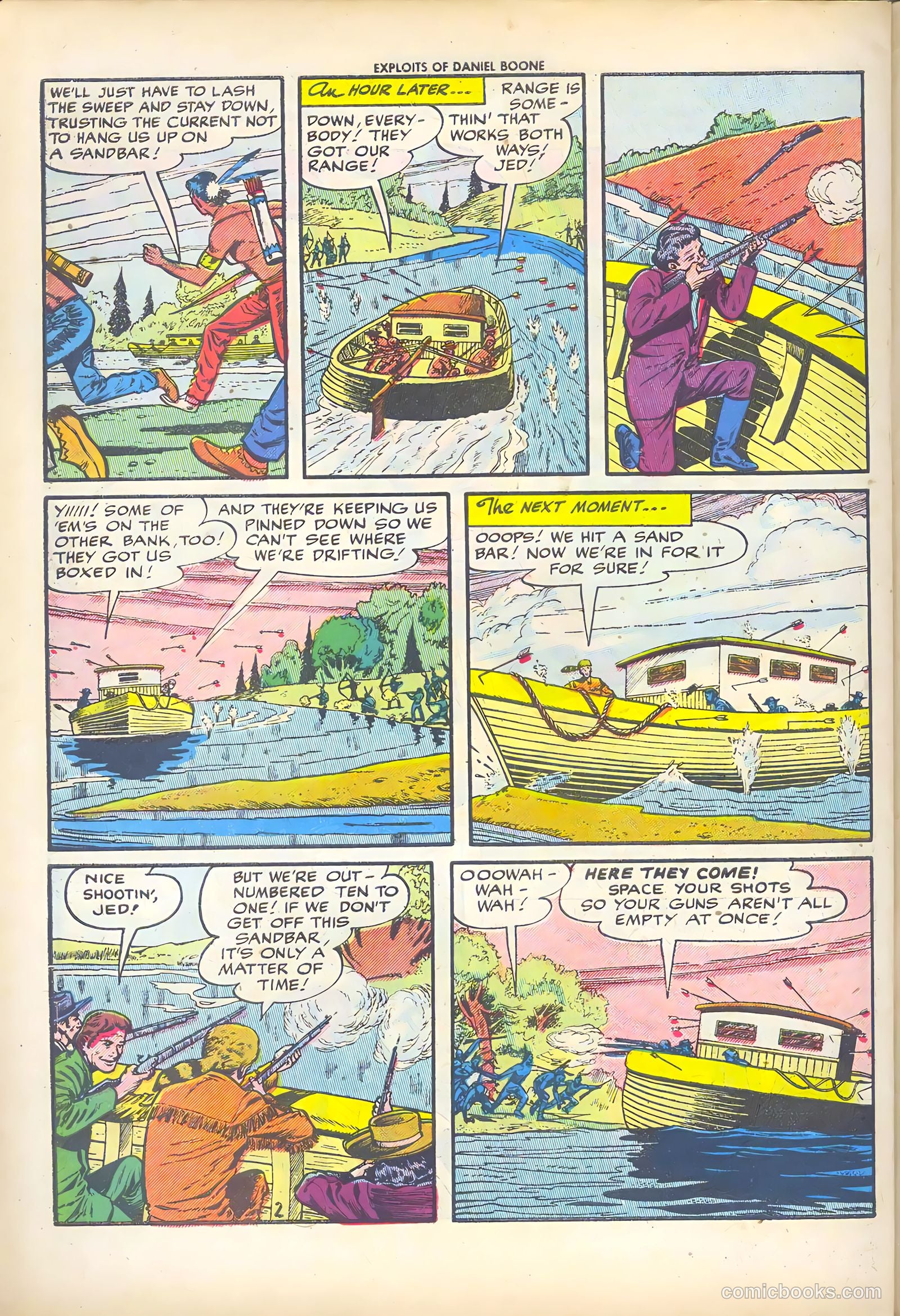 Exploits of Daniel Boone #2 (1956) — page 30 of 36