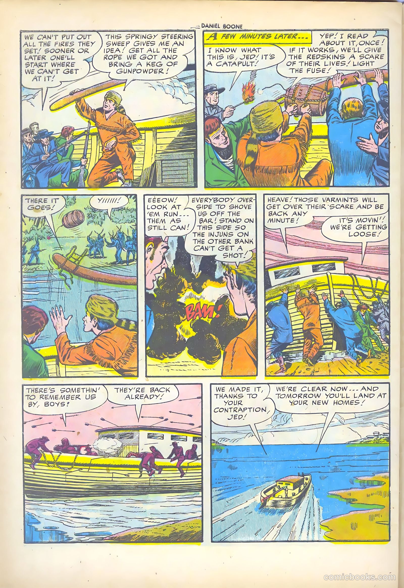 Exploits of Daniel Boone #2 (1956) — page 32 of 36