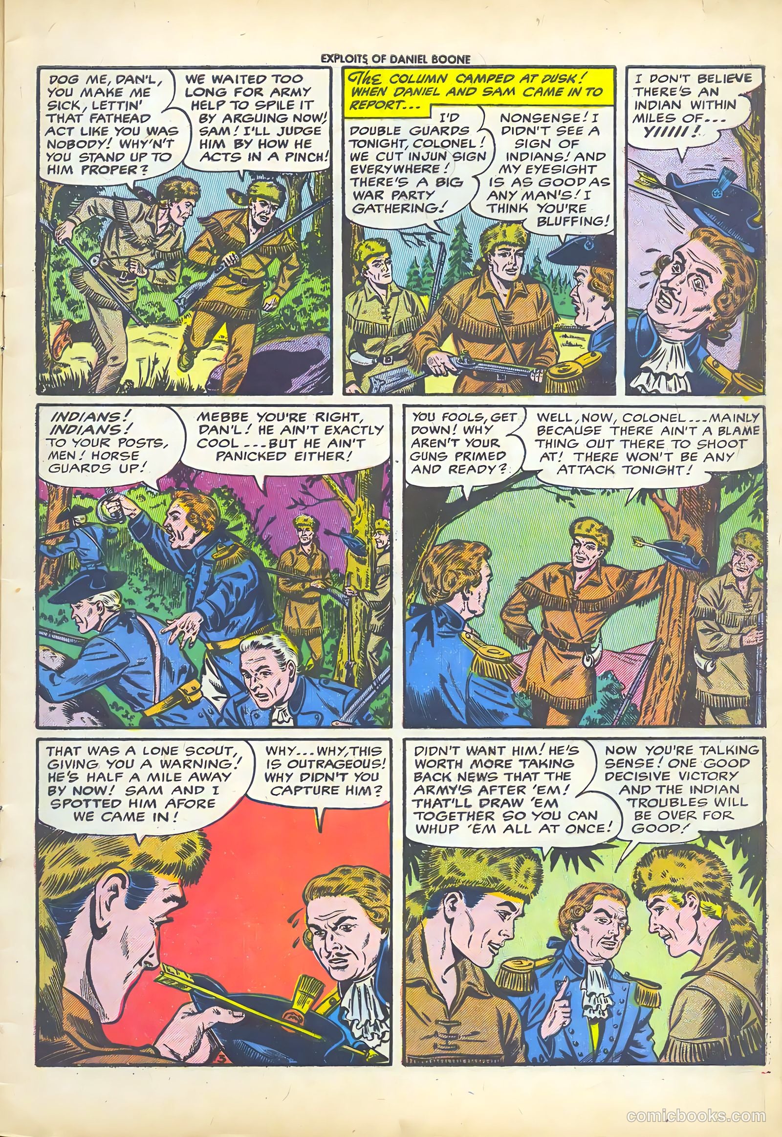 Exploits of Daniel Boone #3 (1956) — page 5 of 37