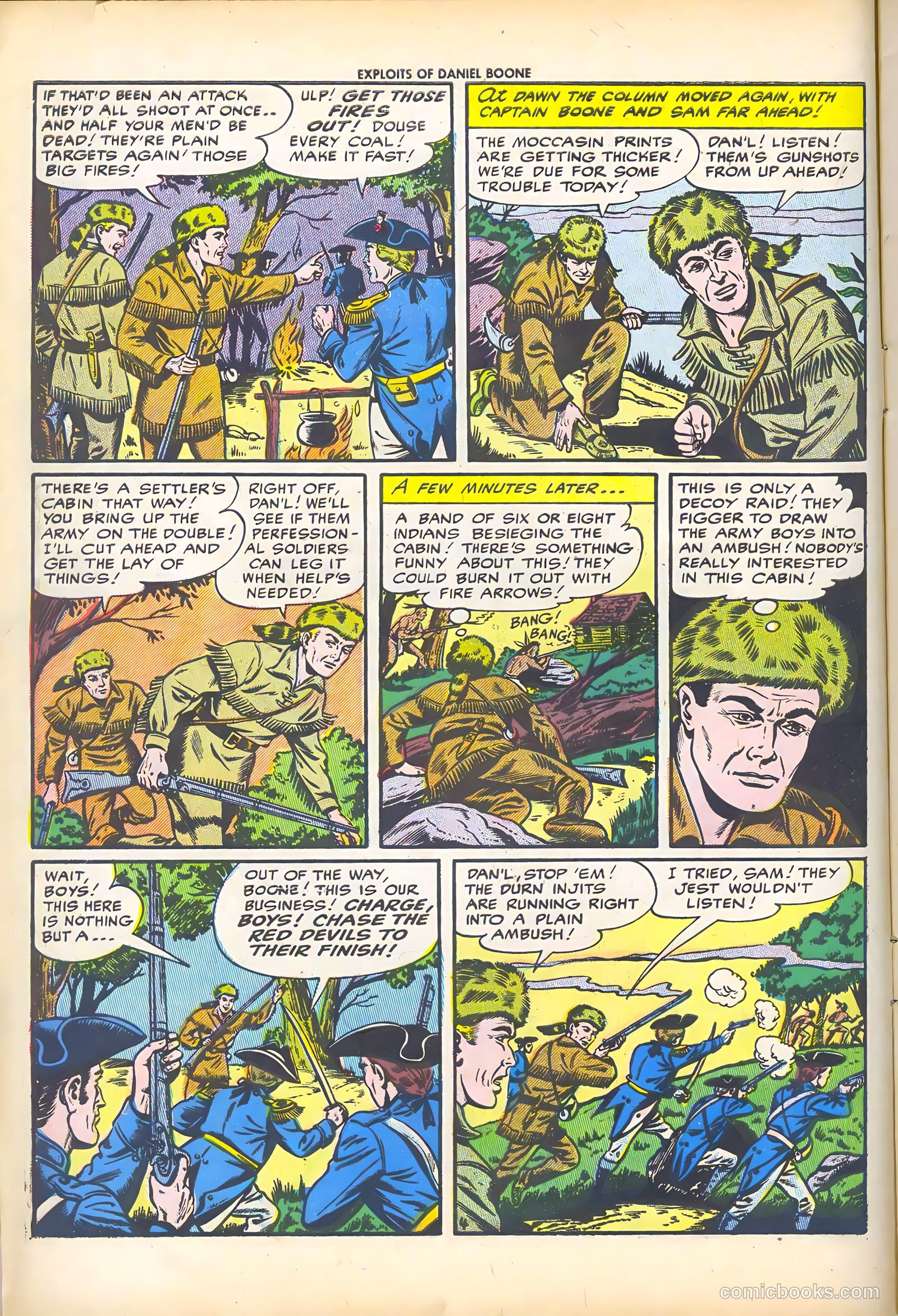 Exploits of Daniel Boone #3 (1956) — page 6 of 37