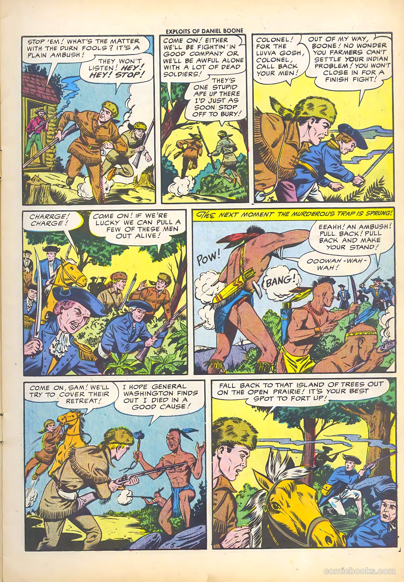 Exploits of Daniel Boone #3 (1956) — page 7 of 37
