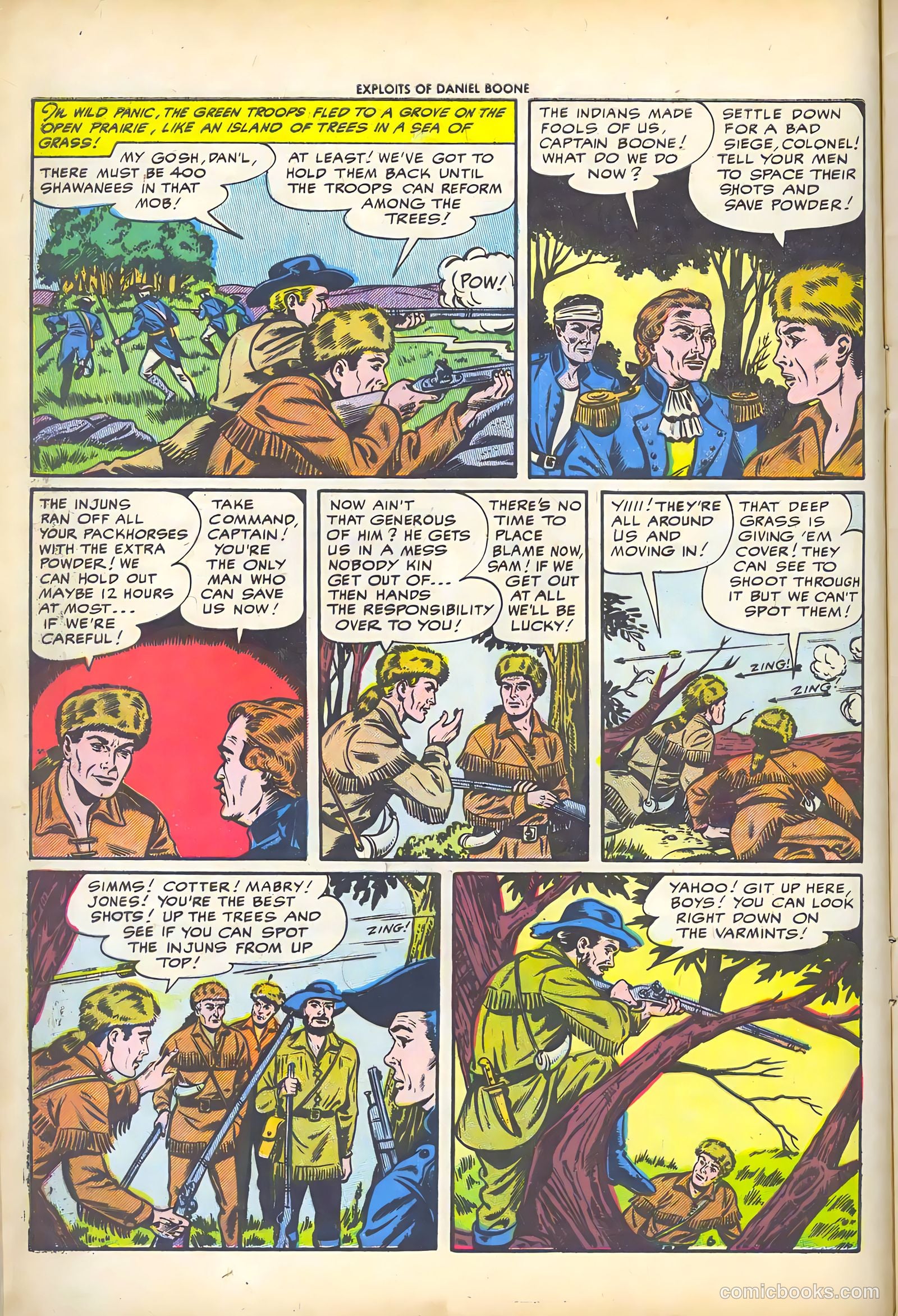 Exploits of Daniel Boone #3 (1956) — page 8 of 37