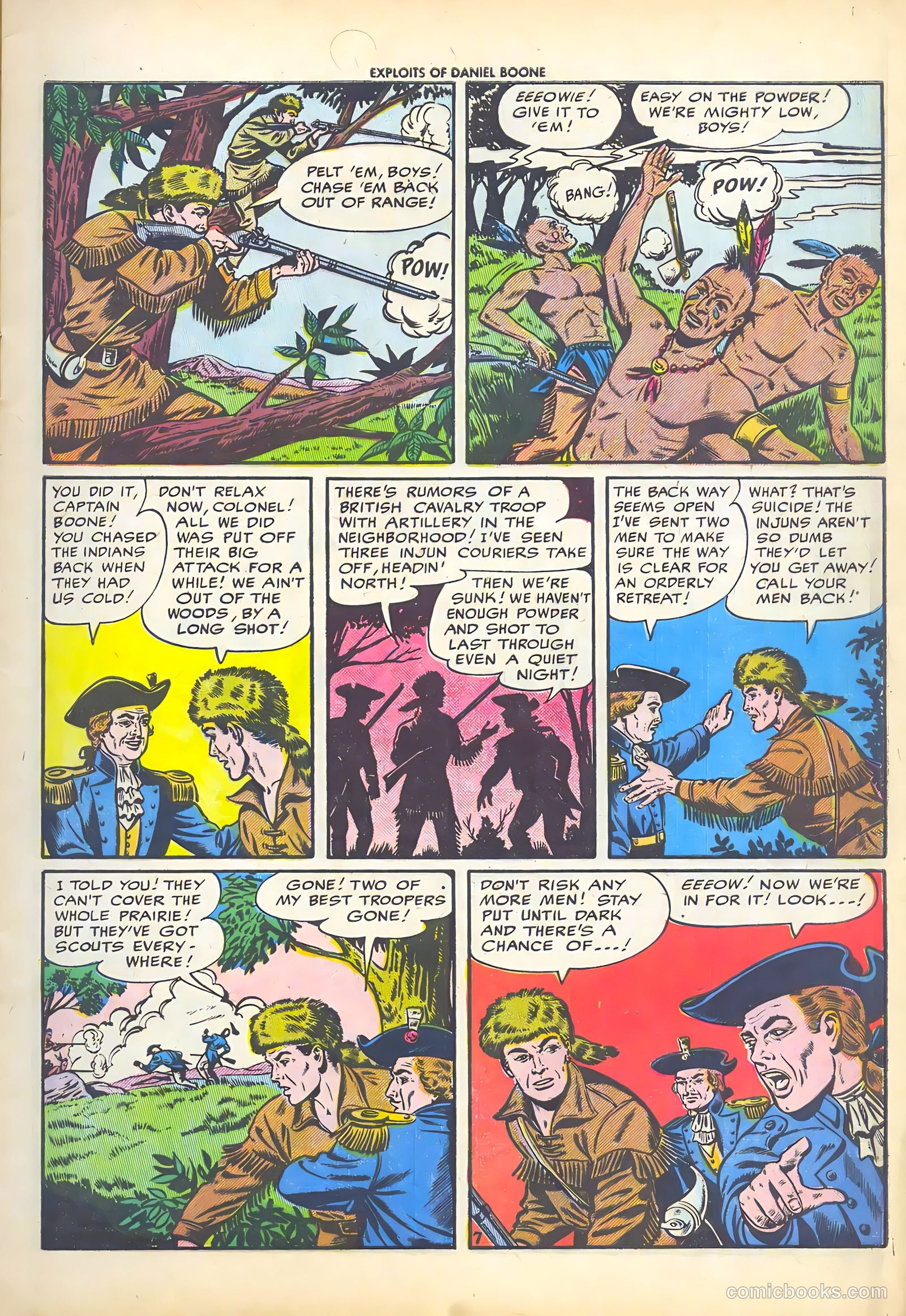 Exploits of Daniel Boone #3 (1956) — page 9 of 37