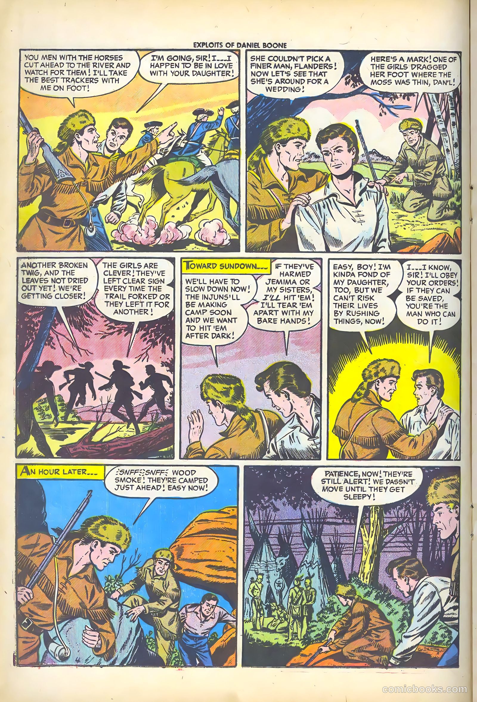 Exploits of Daniel Boone #3 (1956) — page 16 of 37