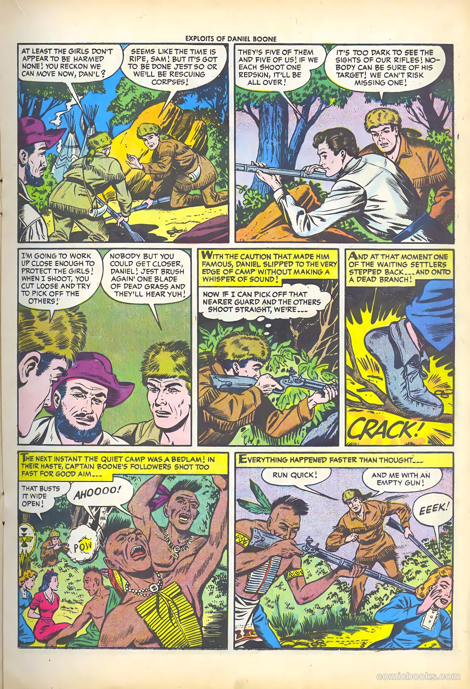 Exploits of Daniel Boone #3 (1956) — page 17 of 37