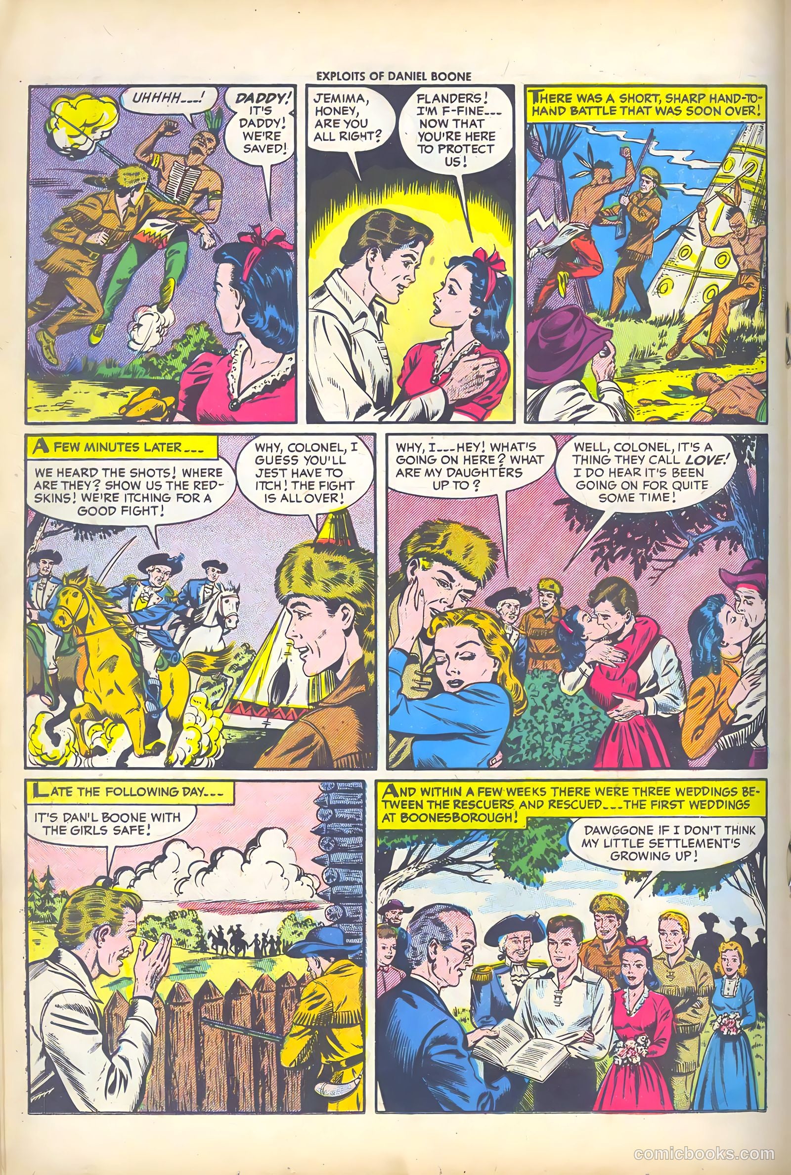 Exploits of Daniel Boone #3 (1956) — page 18 of 37