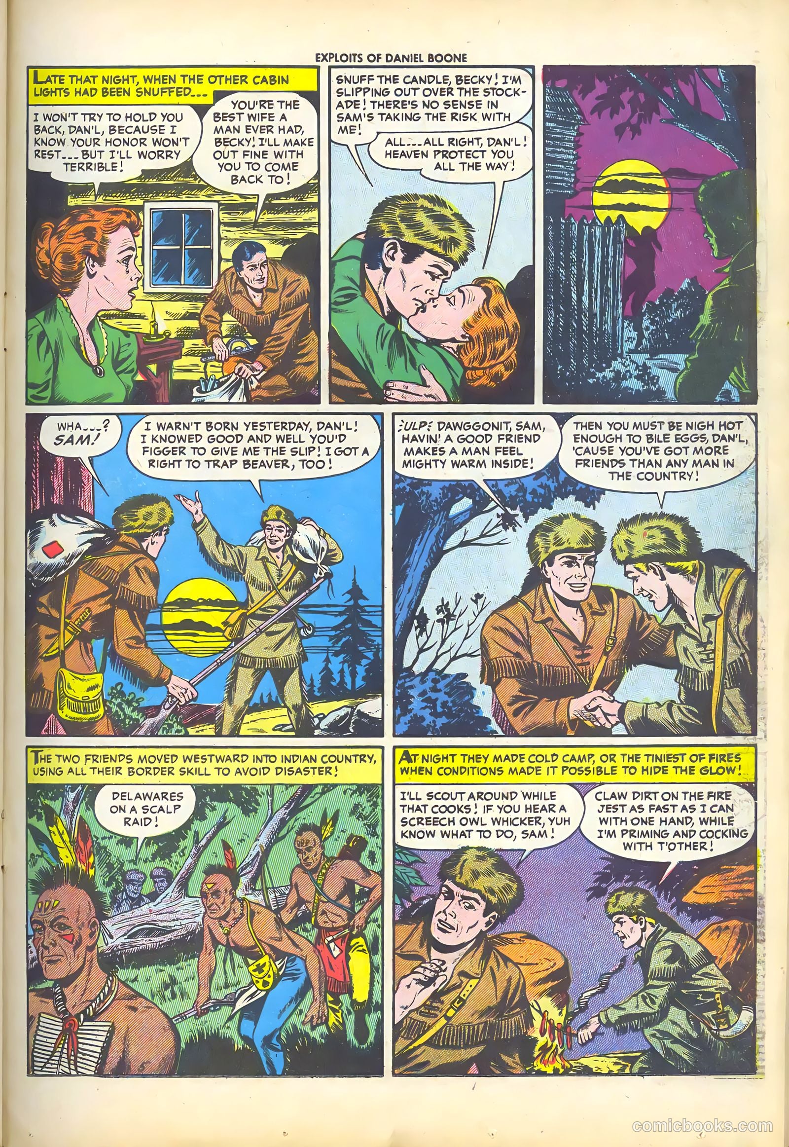 Exploits of Daniel Boone #3 (1956) — page 23 of 37