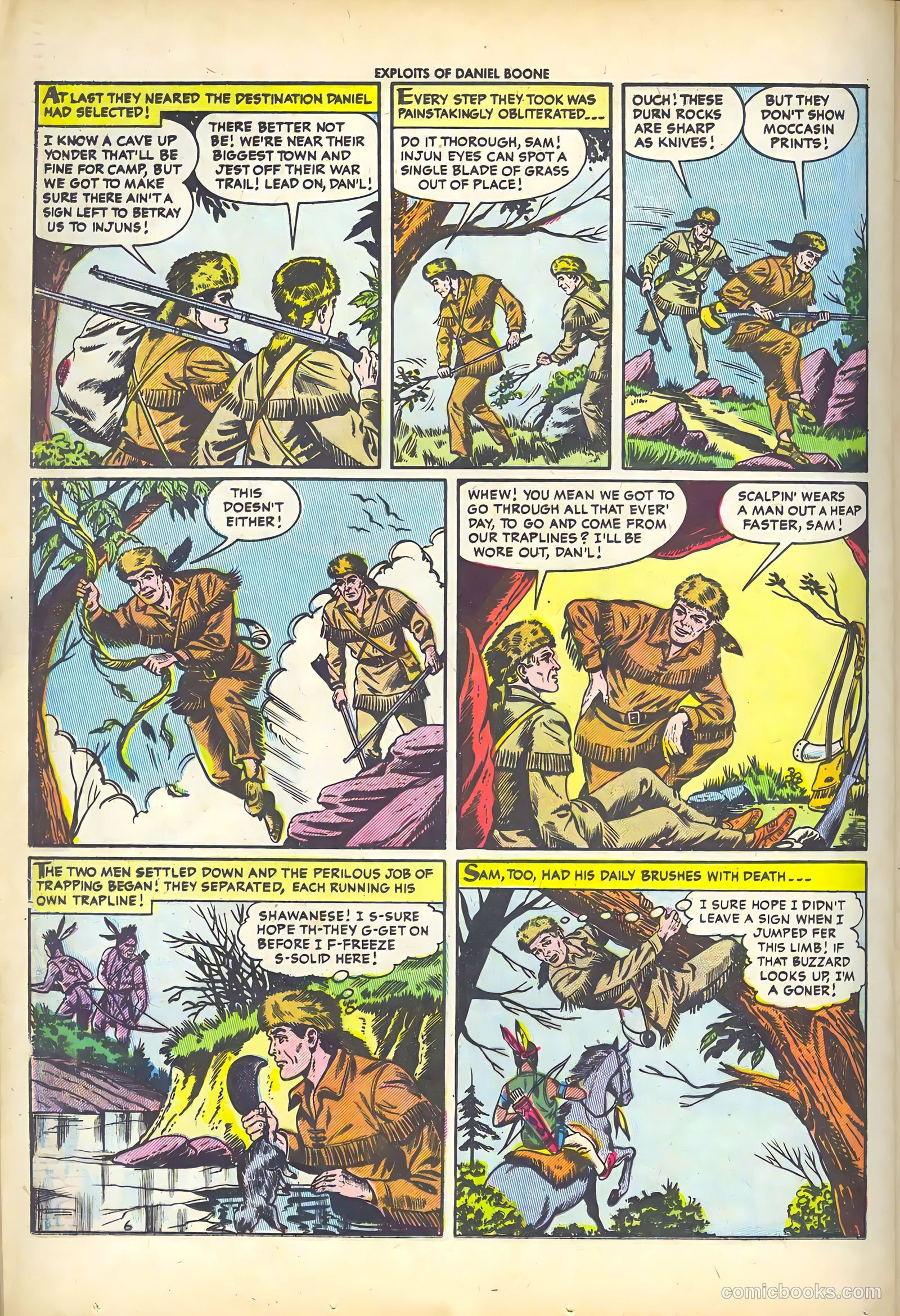 Exploits of Daniel Boone #3 (1956) — page 24 of 37