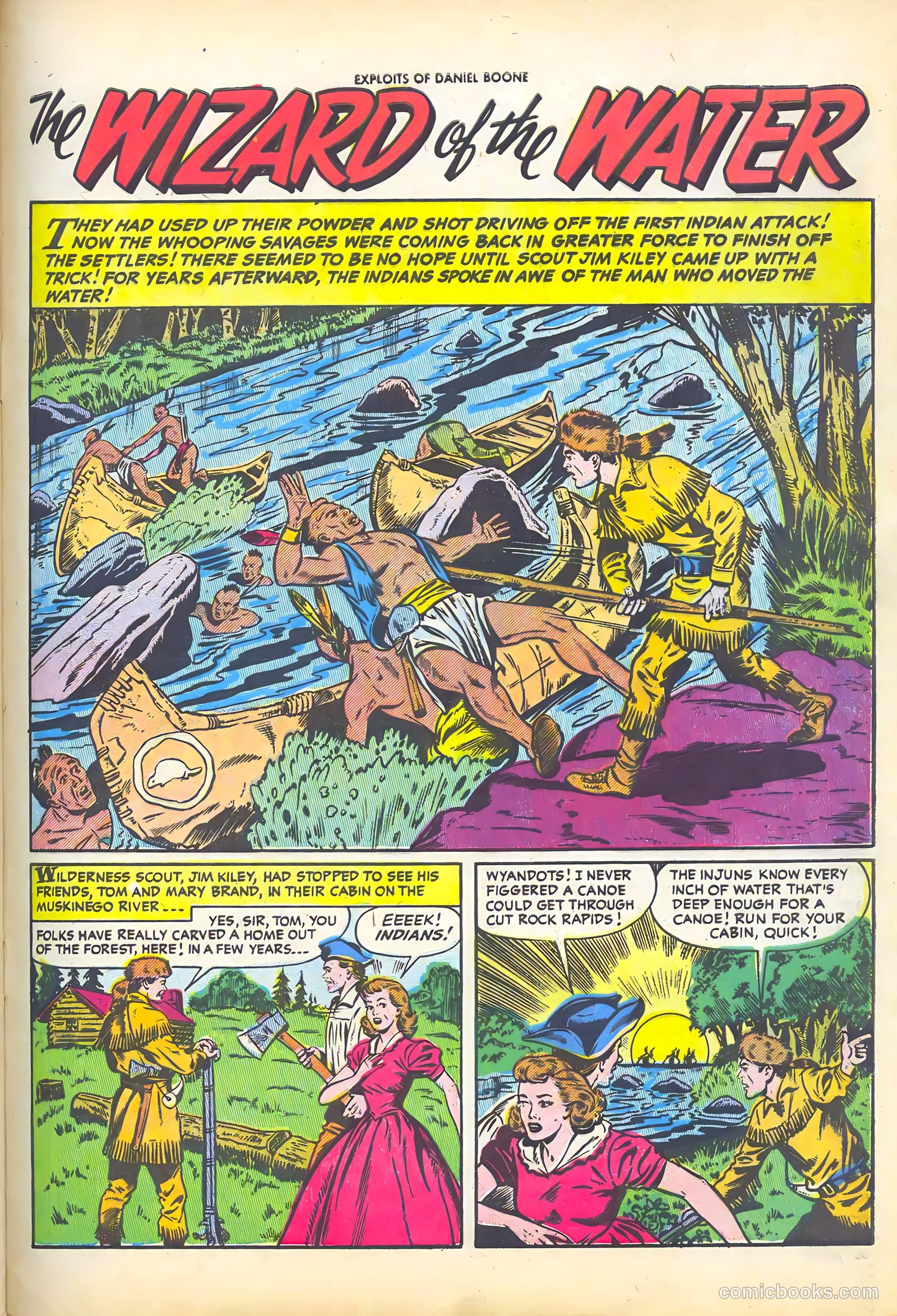 Exploits of Daniel Boone #3 (1956) — page 29 of 37