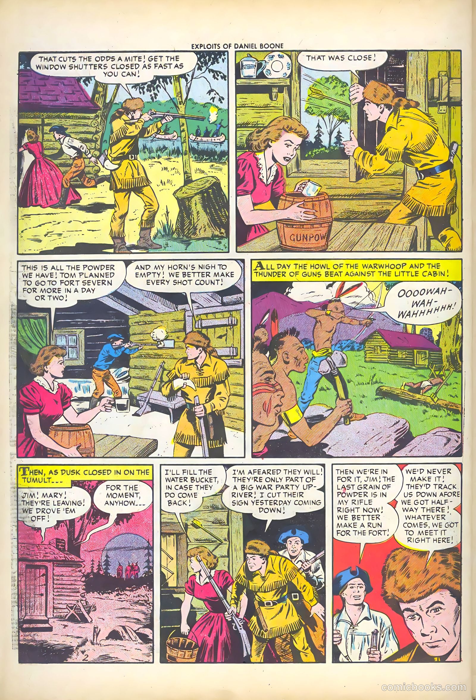 Exploits of Daniel Boone #3 (1956) — page 30 of 37