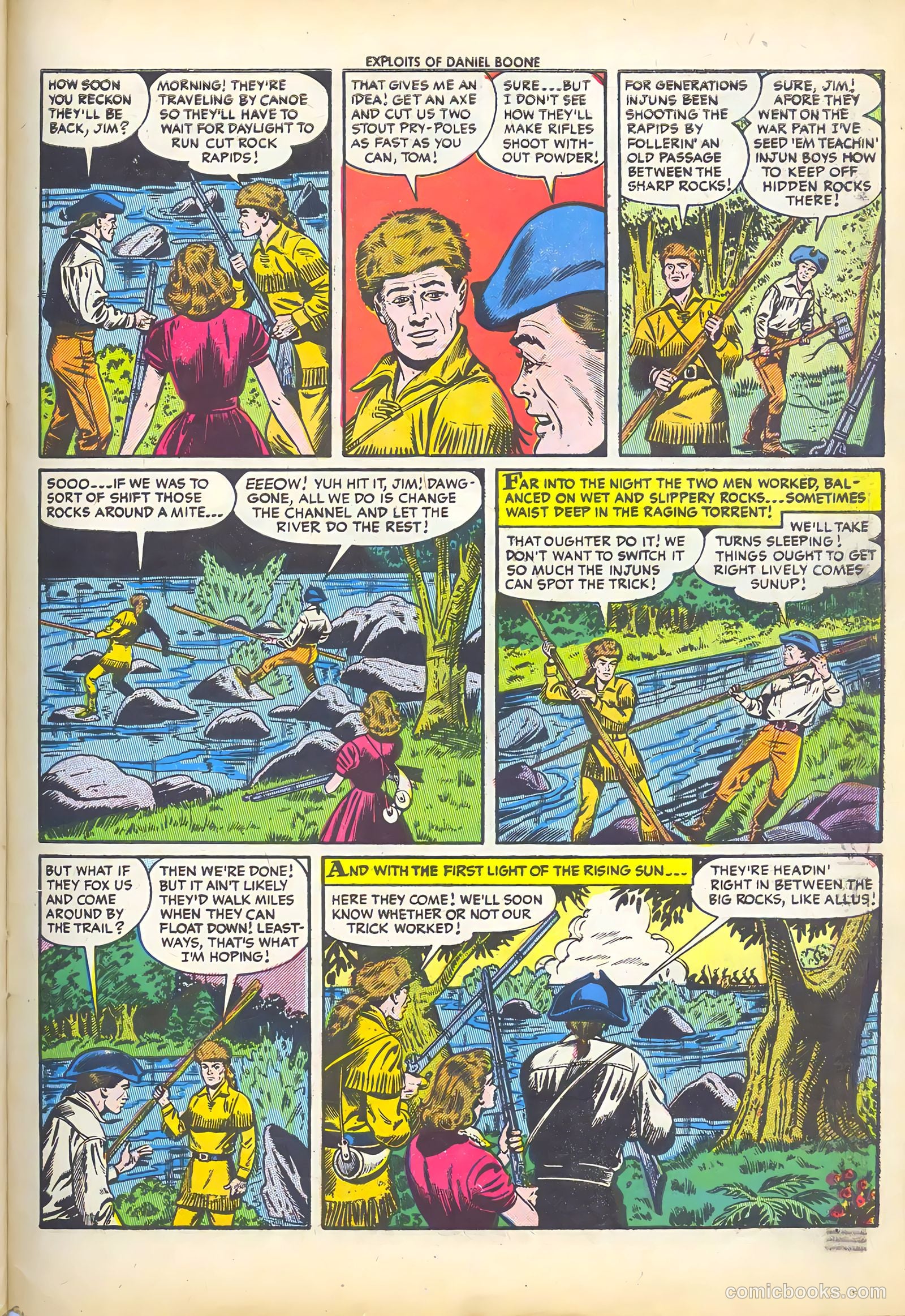 Exploits of Daniel Boone #3 (1956) — page 31 of 37