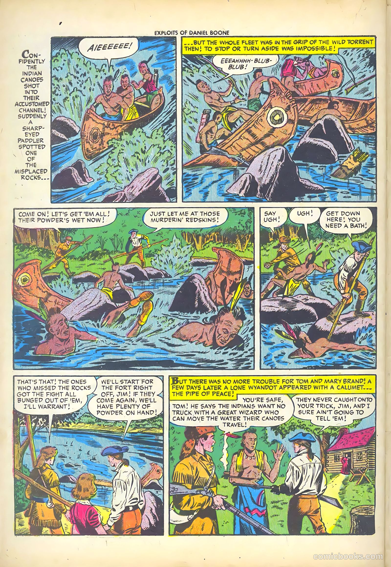 Exploits of Daniel Boone #3 (1956) — page 32 of 37
