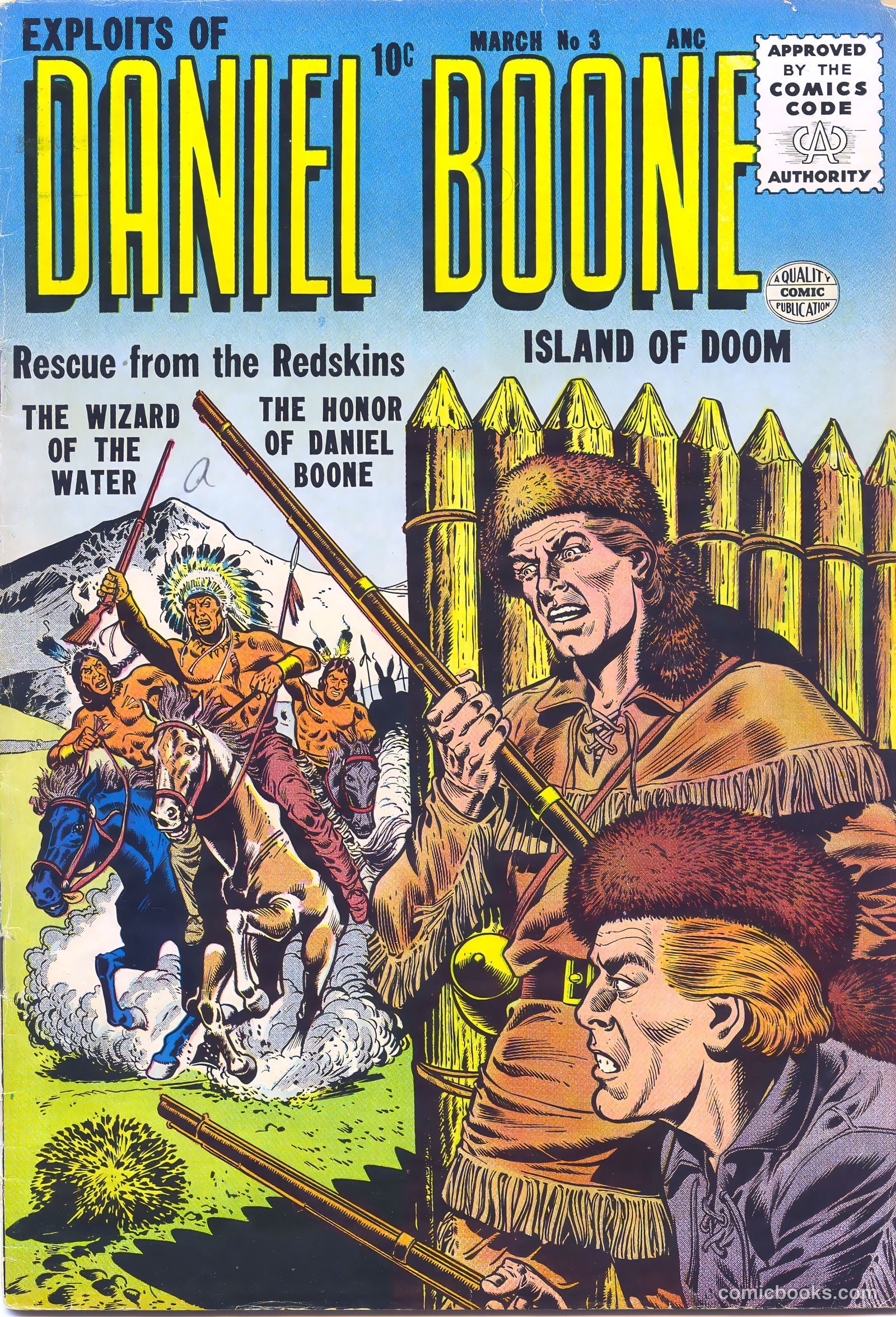 Exploits of Daniel Boone #3 (1956) — page 37 of 37