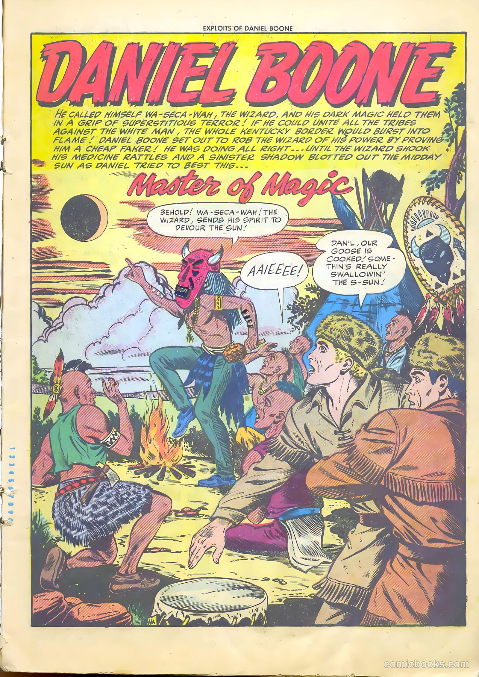 Exploits of Daniel Boone #4 (1956) — page 3 of 37