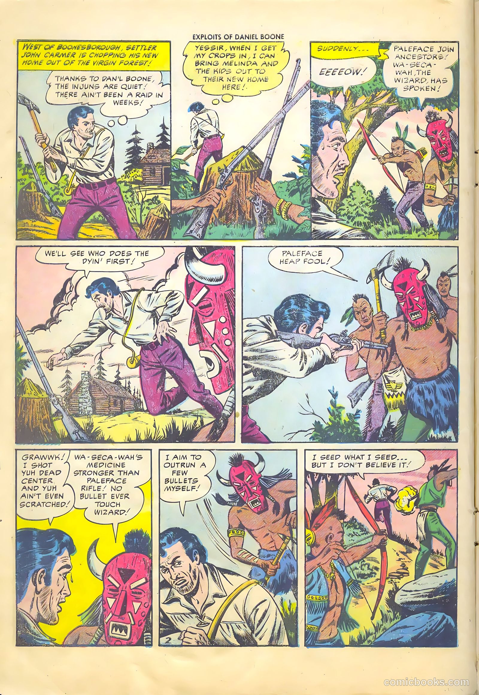 Exploits of Daniel Boone #4 (1956) — page 4 of 37