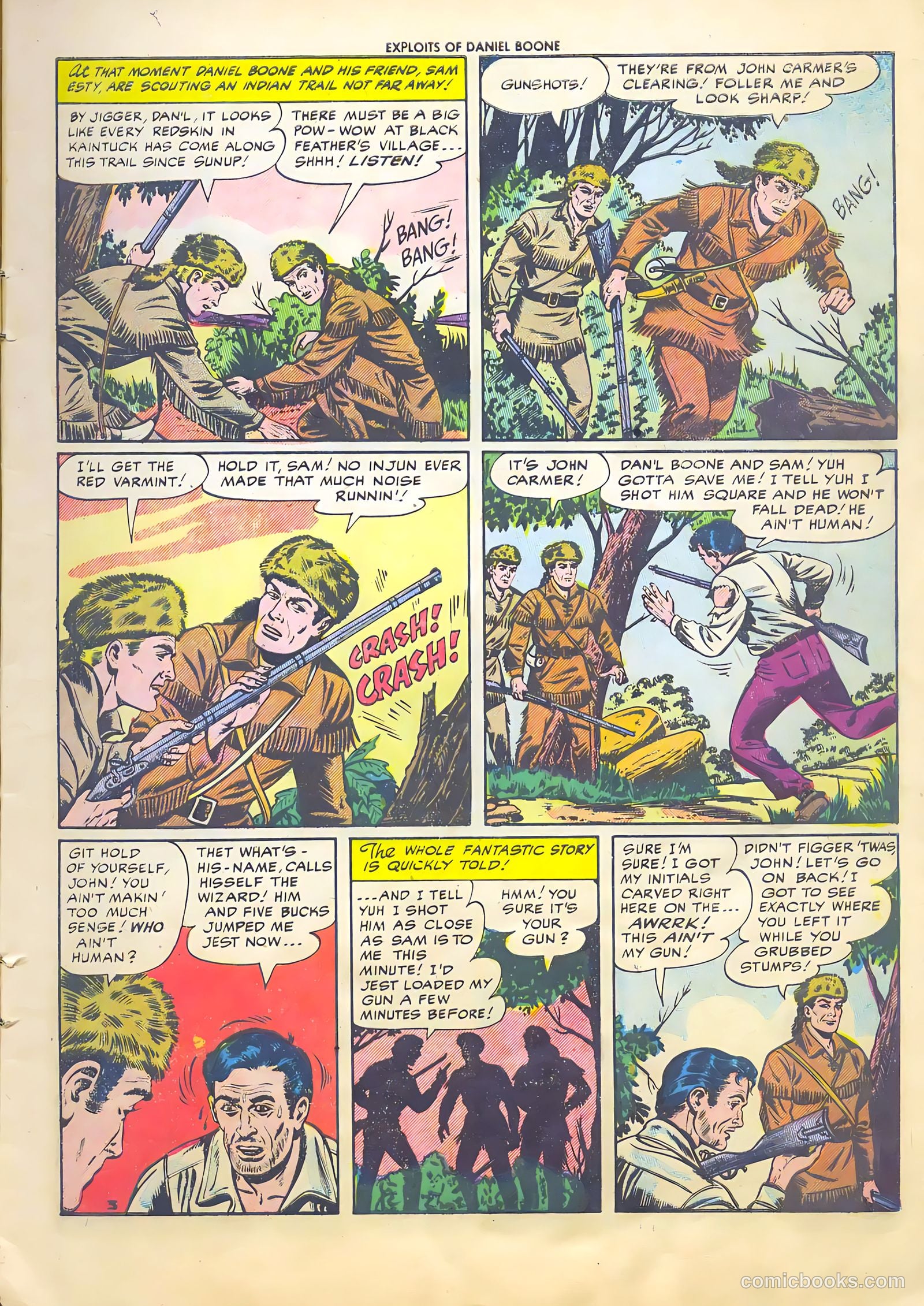 Exploits of Daniel Boone #4 (1956) — page 5 of 37