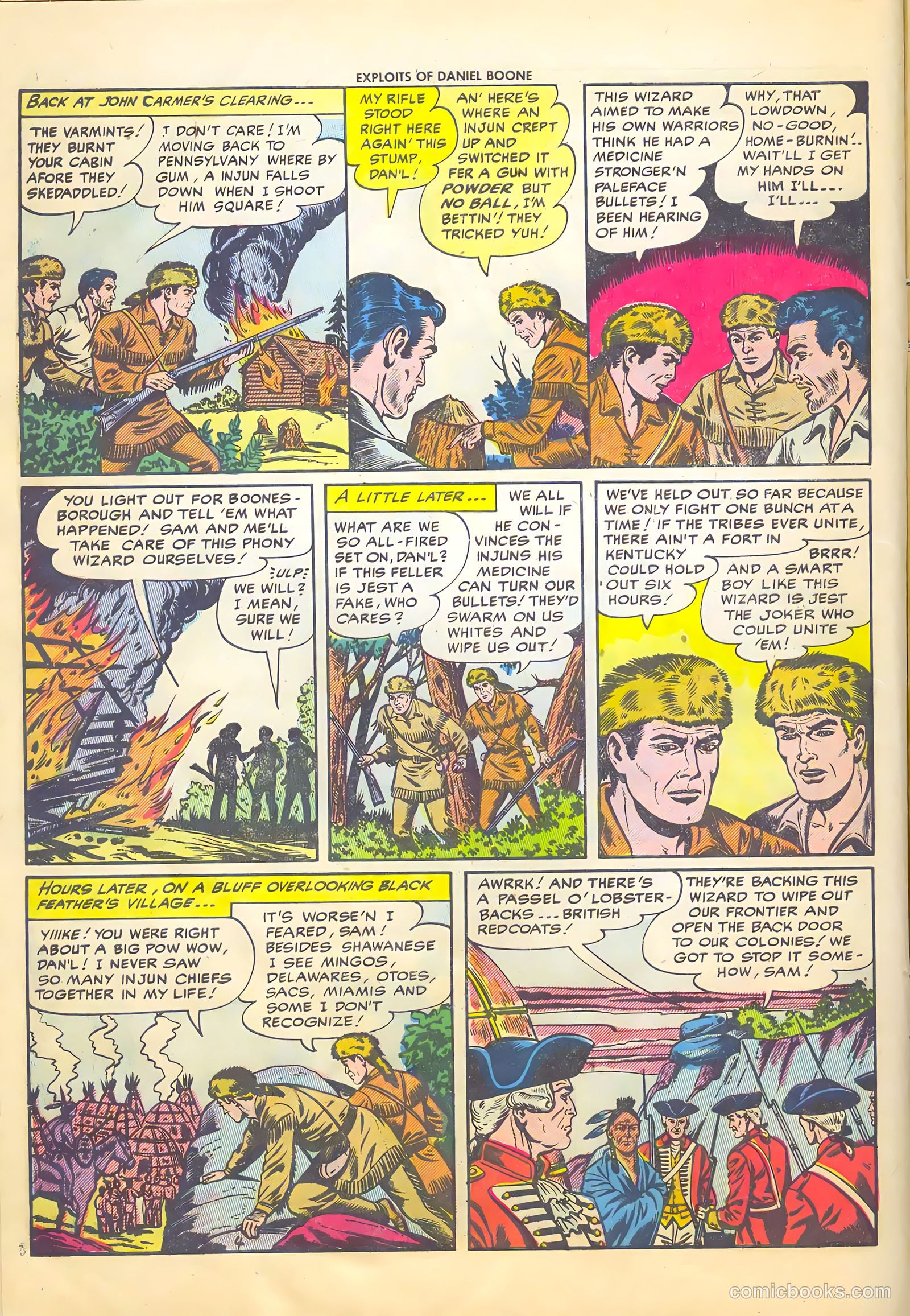 Exploits of Daniel Boone #4 (1956) — page 6 of 37