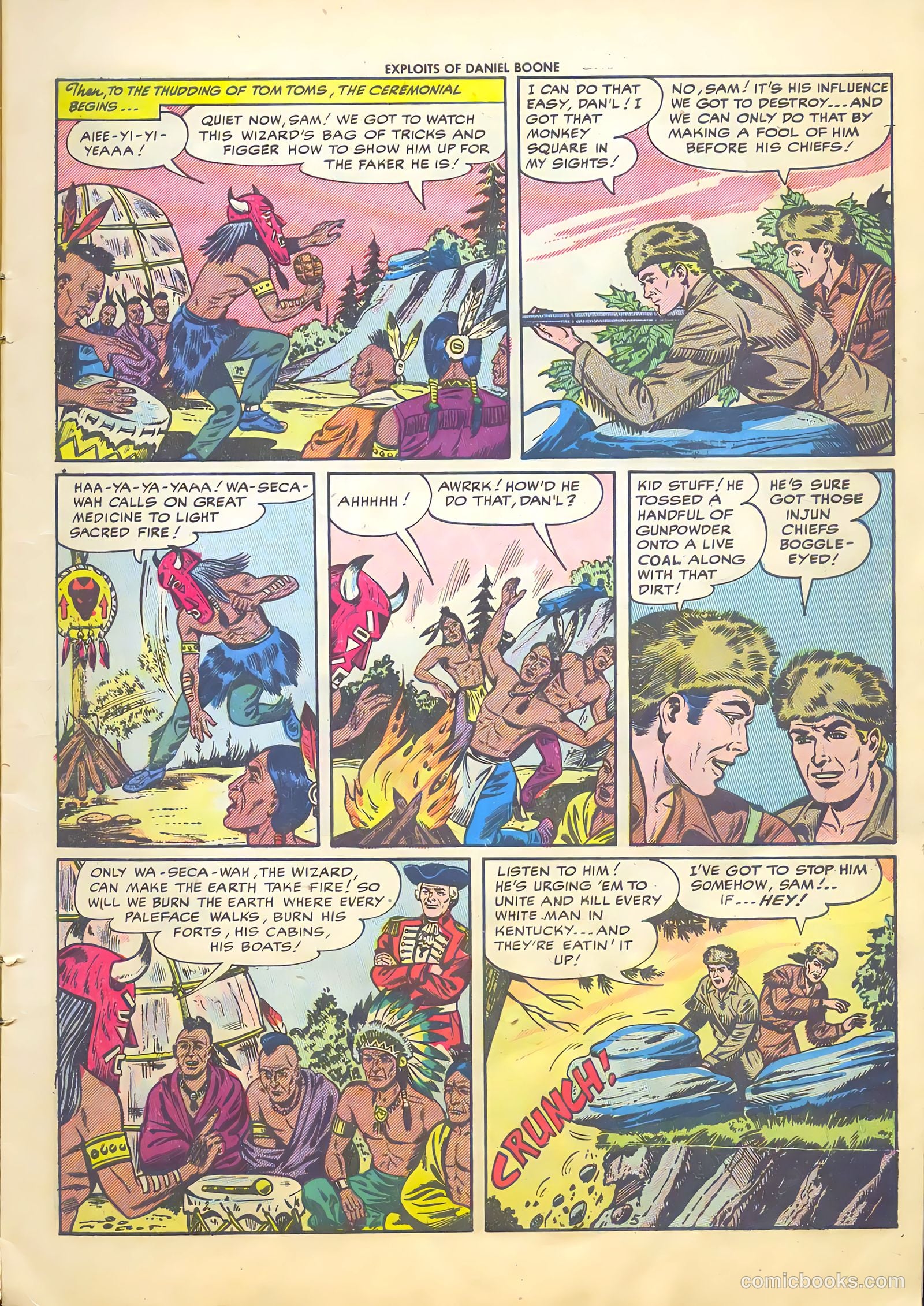 Exploits of Daniel Boone #4 (1956) — page 7 of 37