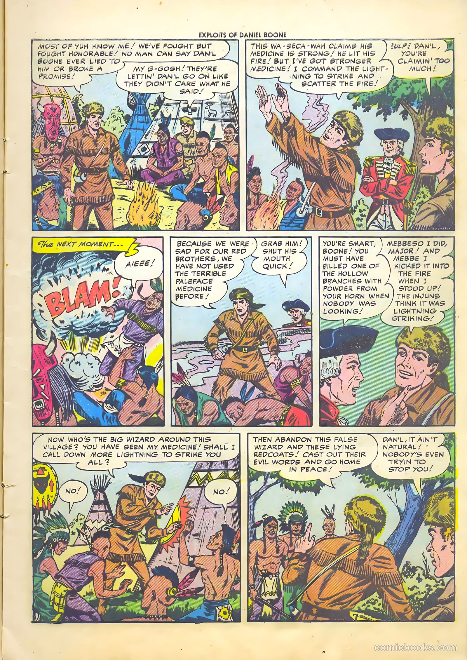 Exploits of Daniel Boone #4 (1956) — page 9 of 37