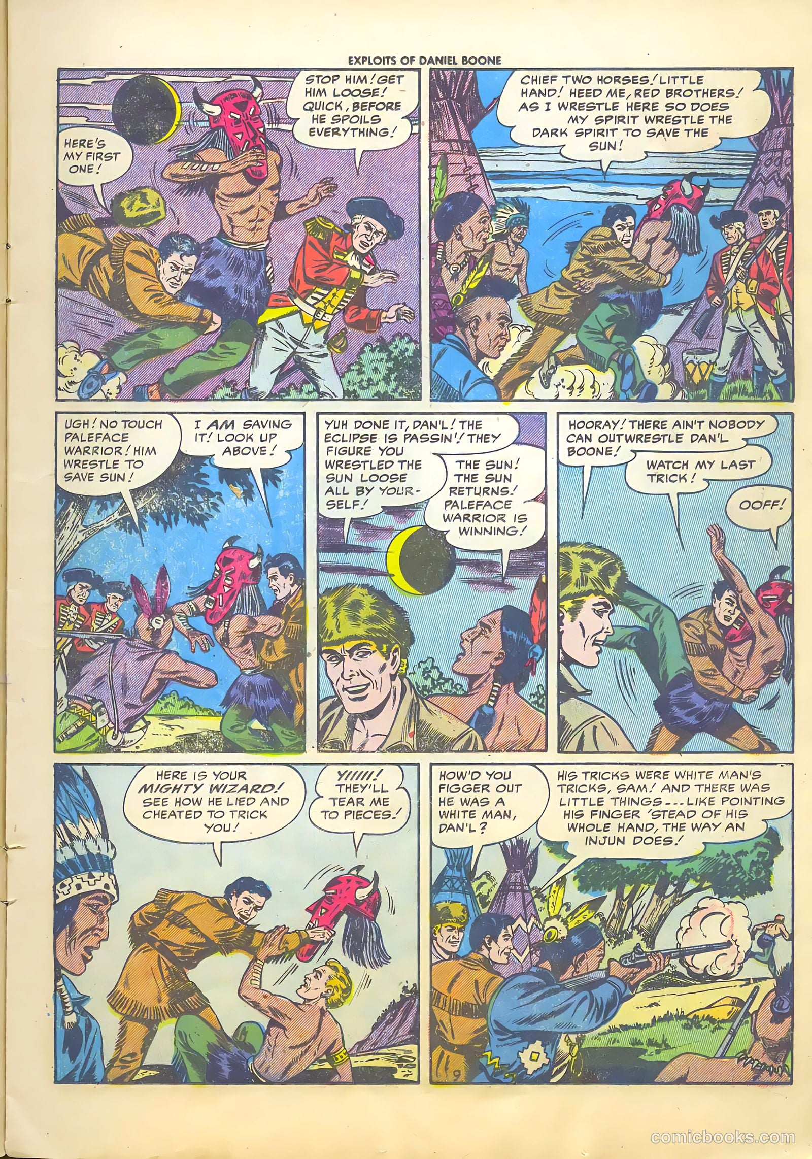 Exploits of Daniel Boone #4 (1956) — page 11 of 37