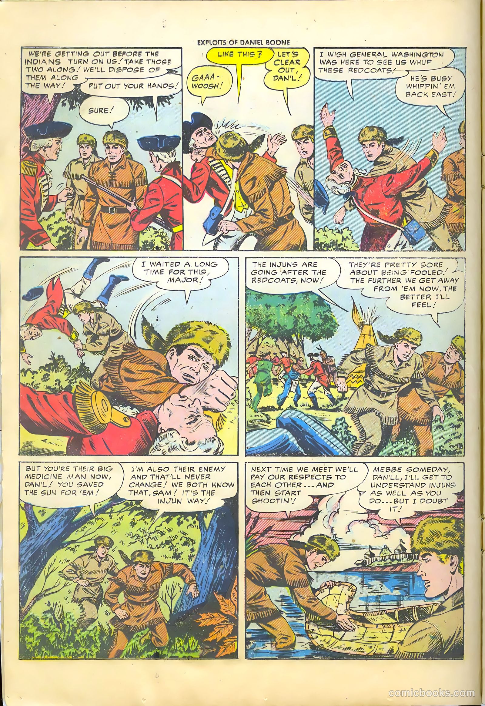 Exploits of Daniel Boone #4 (1956) — page 12 of 37