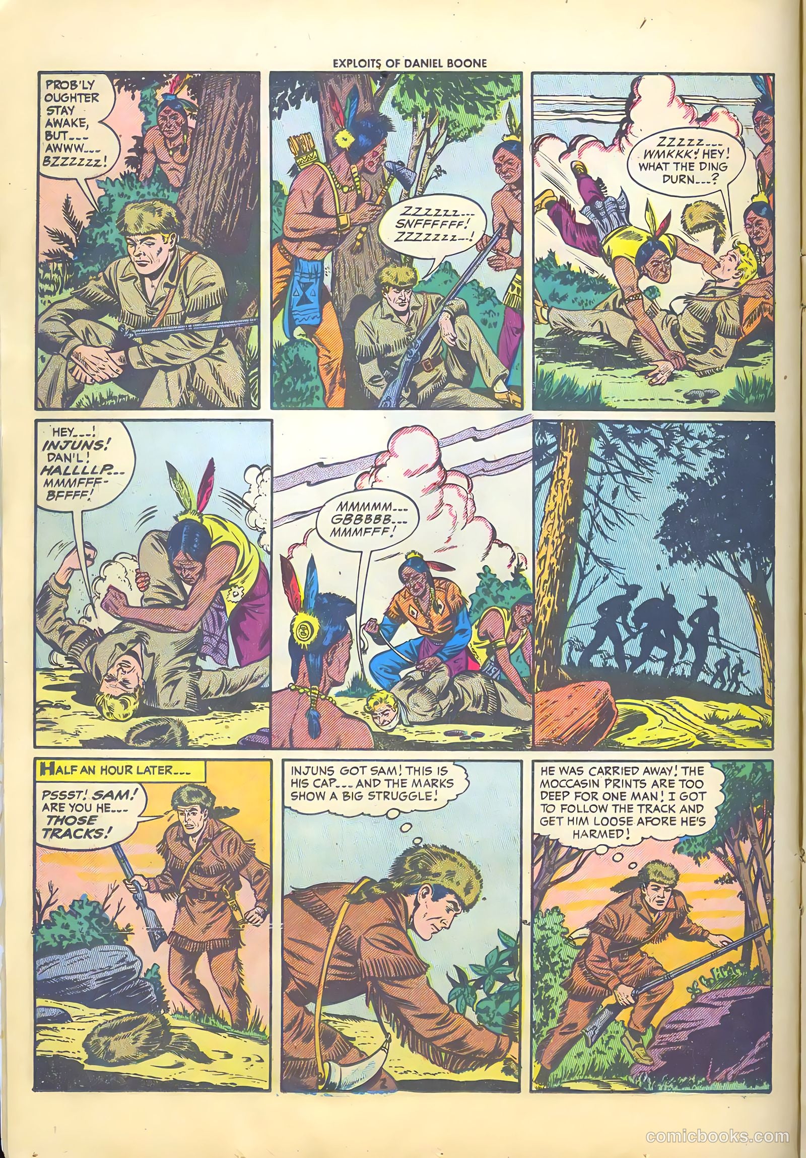 Exploits of Daniel Boone #4 (1956) — page 14 of 37
